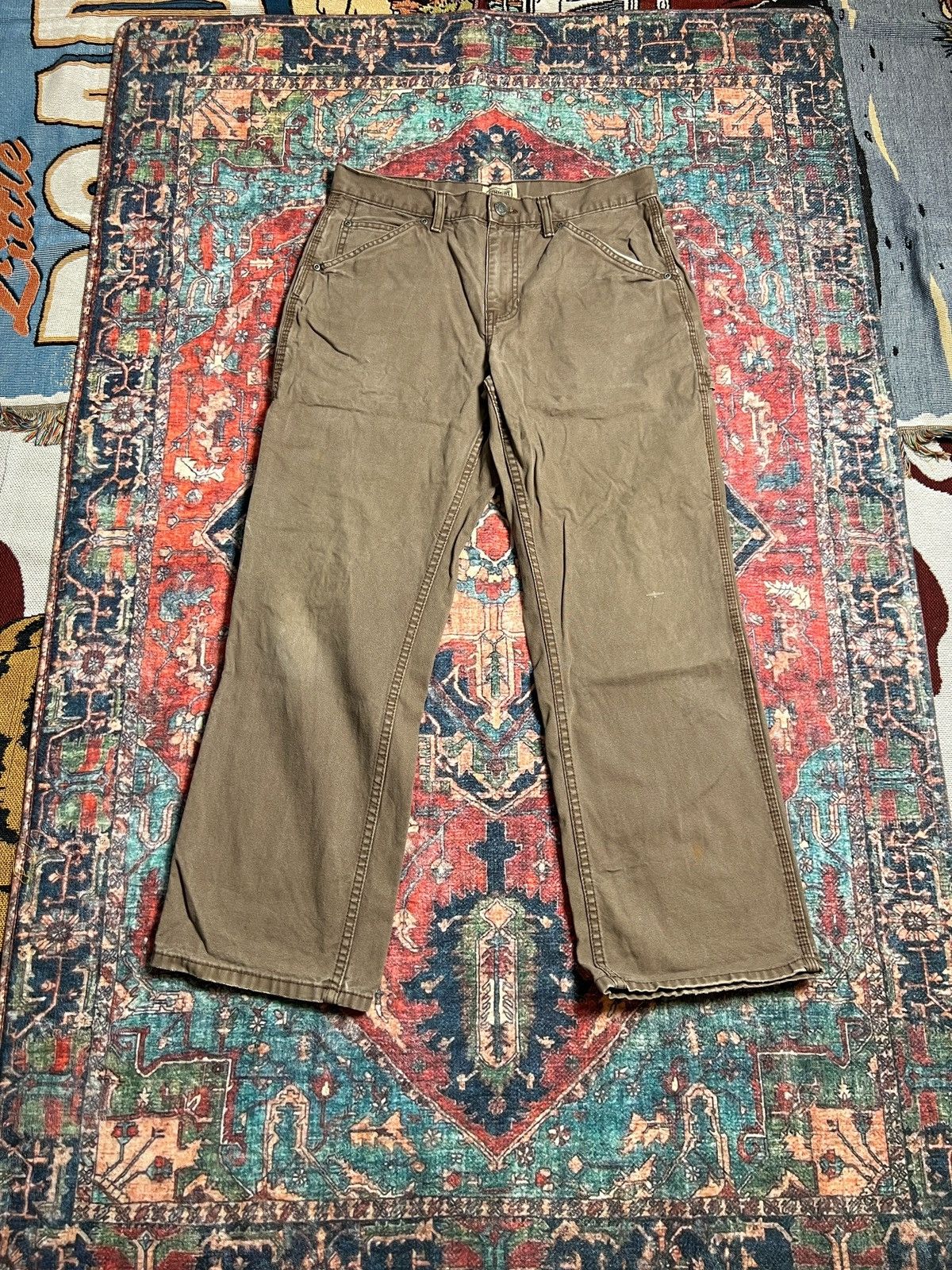 Carhartt × SCHMIDT × Vintage Vintage Schmidt workwear carpenter work pants Size US 32 / EU 48 - 1 Thumbnail