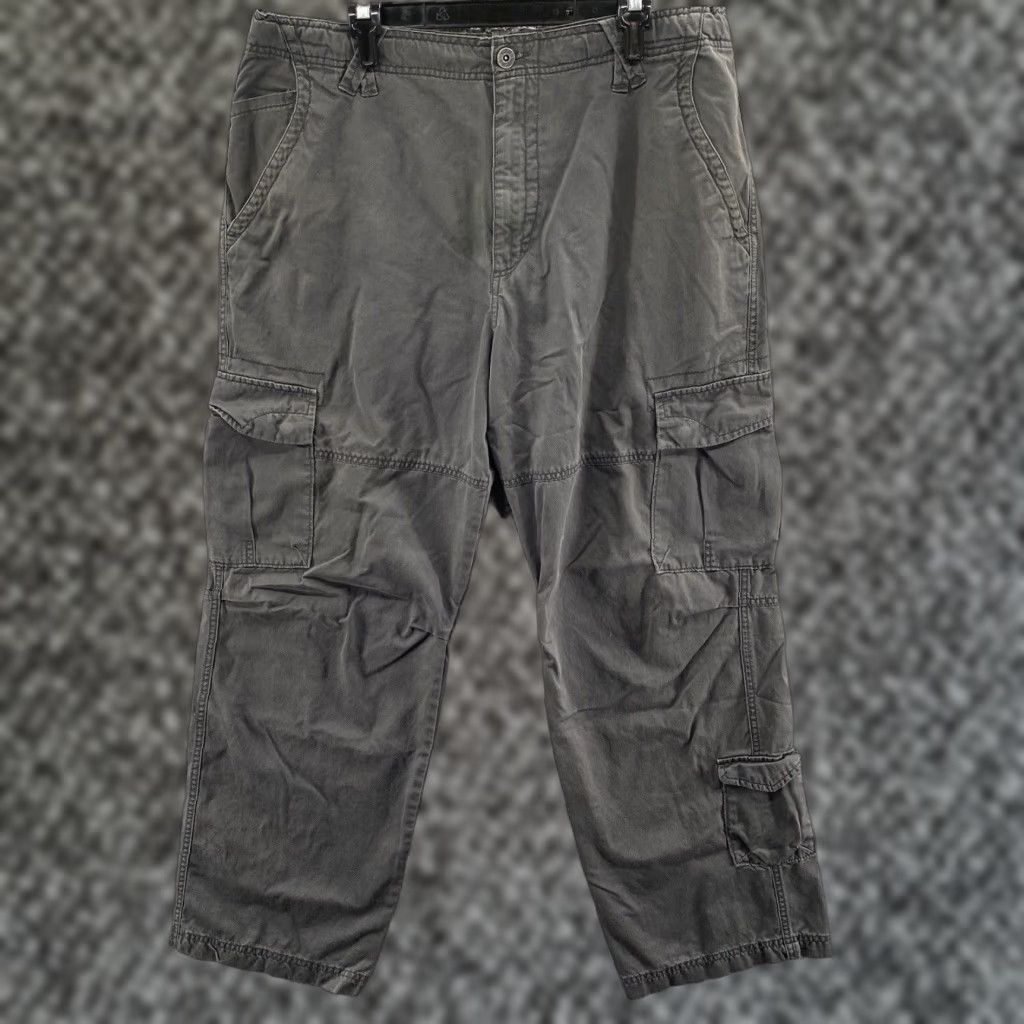 VINTAGE Nike Cargo Pants Men 36 Gray Baggy Loose 90s Gorpcore