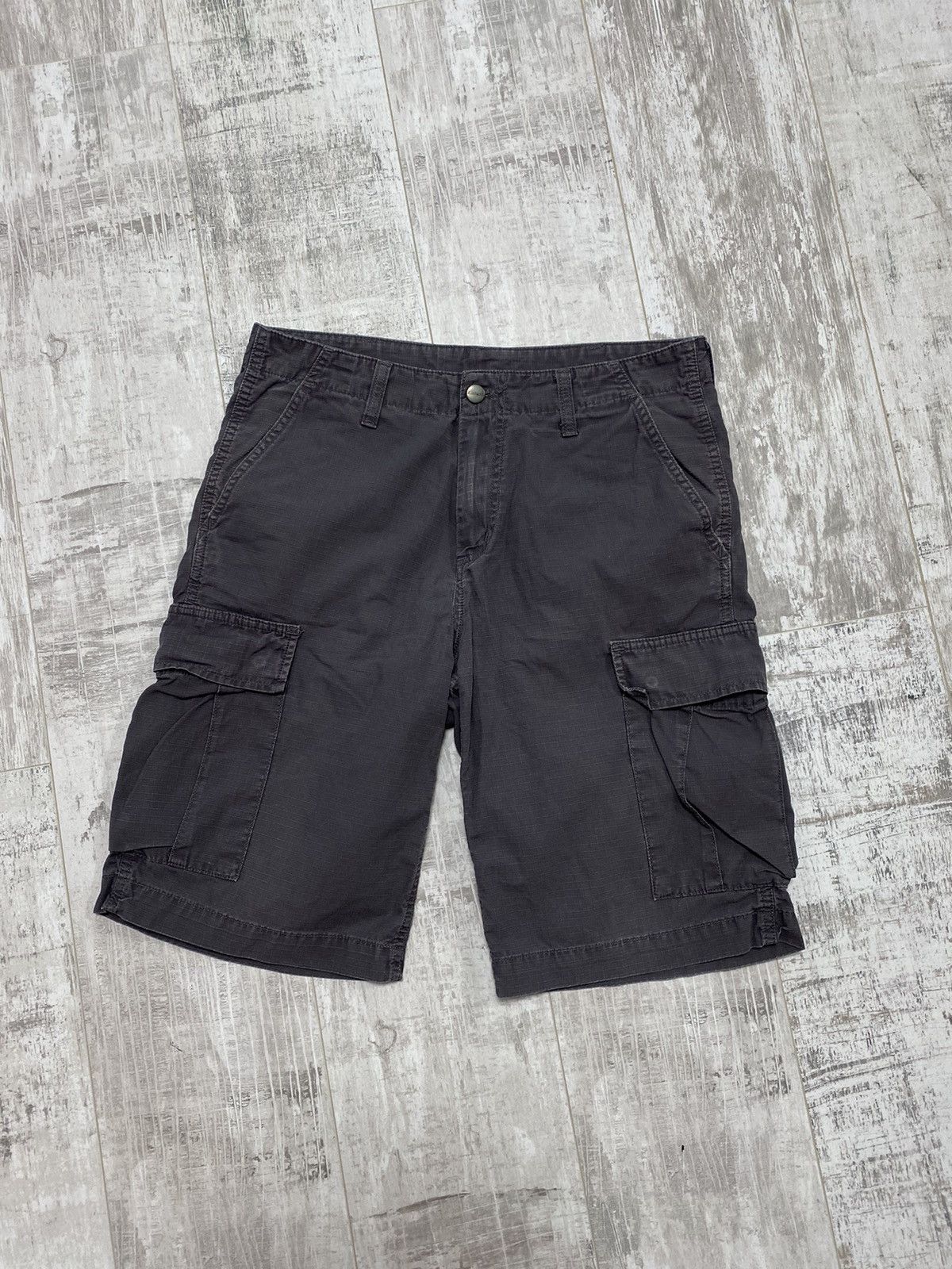 Carhartt × Vintage 👀VINTAGE CARHARTT WIP BERMUDA CARGO SHORTS BAGGY Size US 32 / EU 48 - 3 Thumbnail