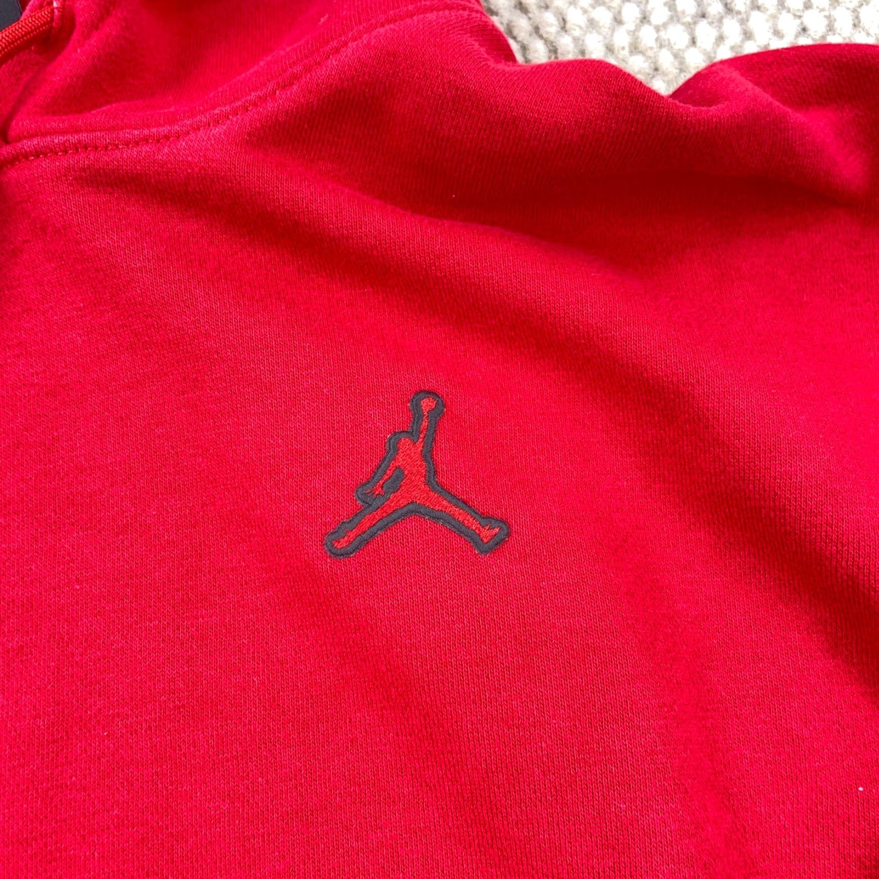 Jordan Brand Jordan Hoodie Women Small Red Black Cropped Sweatshirt Jump Man Y2K Loose Fit Size S / US 4 / IT 40 - 4 Thumbnail