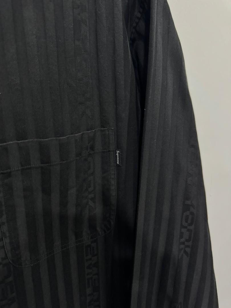 Supreme Supreme New York Monogram Black Shirt Size US XL / EU 56 / 4 - 8 Thumbnail