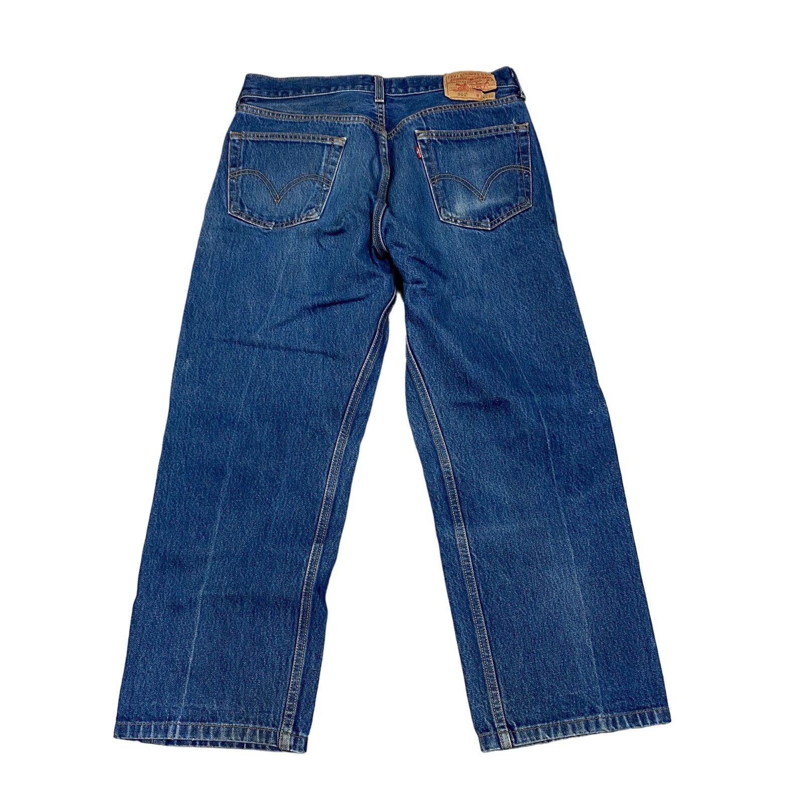 Levi's × Vintage Vintage Y2K Levi's 501 Straight Leg Button Fly Jeans 33x26 Size US 33 - 1 Thumbnail