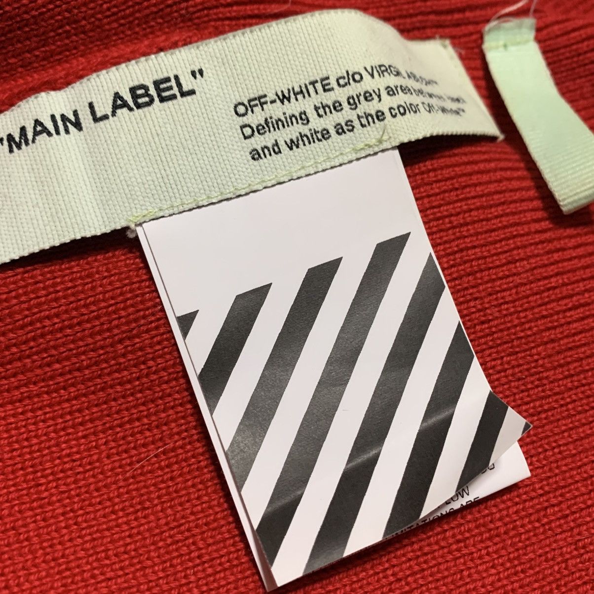 Off-White Off White Beanie Patch Red 'Warm' Virgil Abloh Hat Size ONE SIZE - 6 Thumbnail