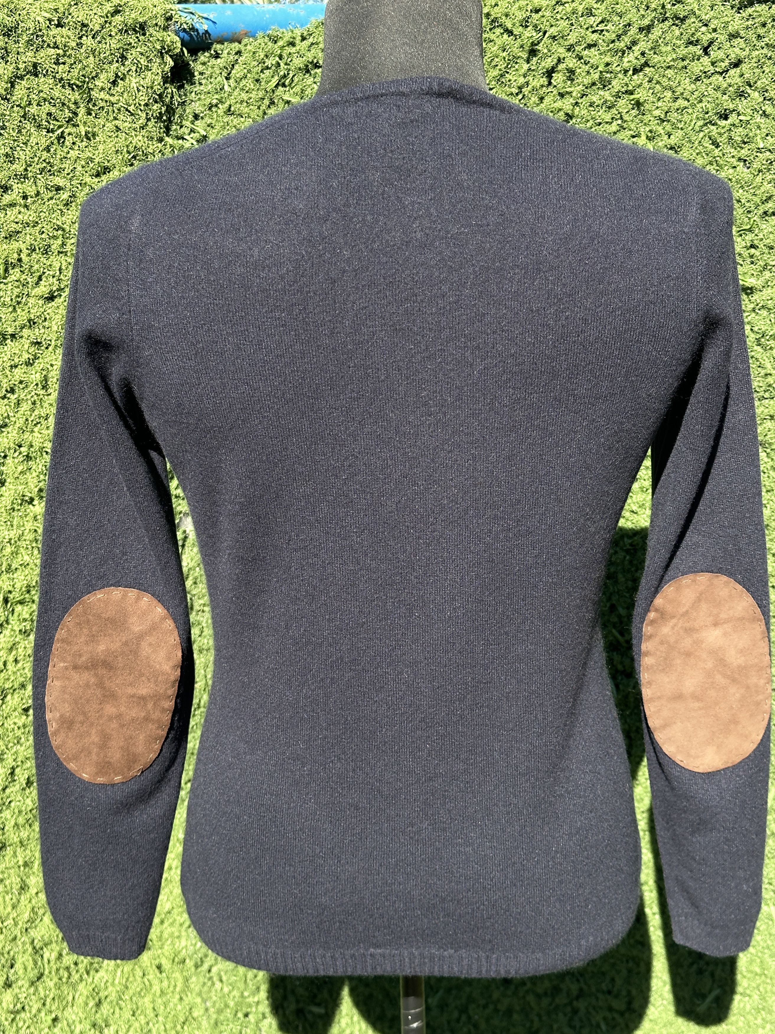 Loro Piana Loro Piana Cashmere V Neck Sweater Elbow Patches Size 46 M Size L / US 10 / IT 46 - 2 Thumbnail