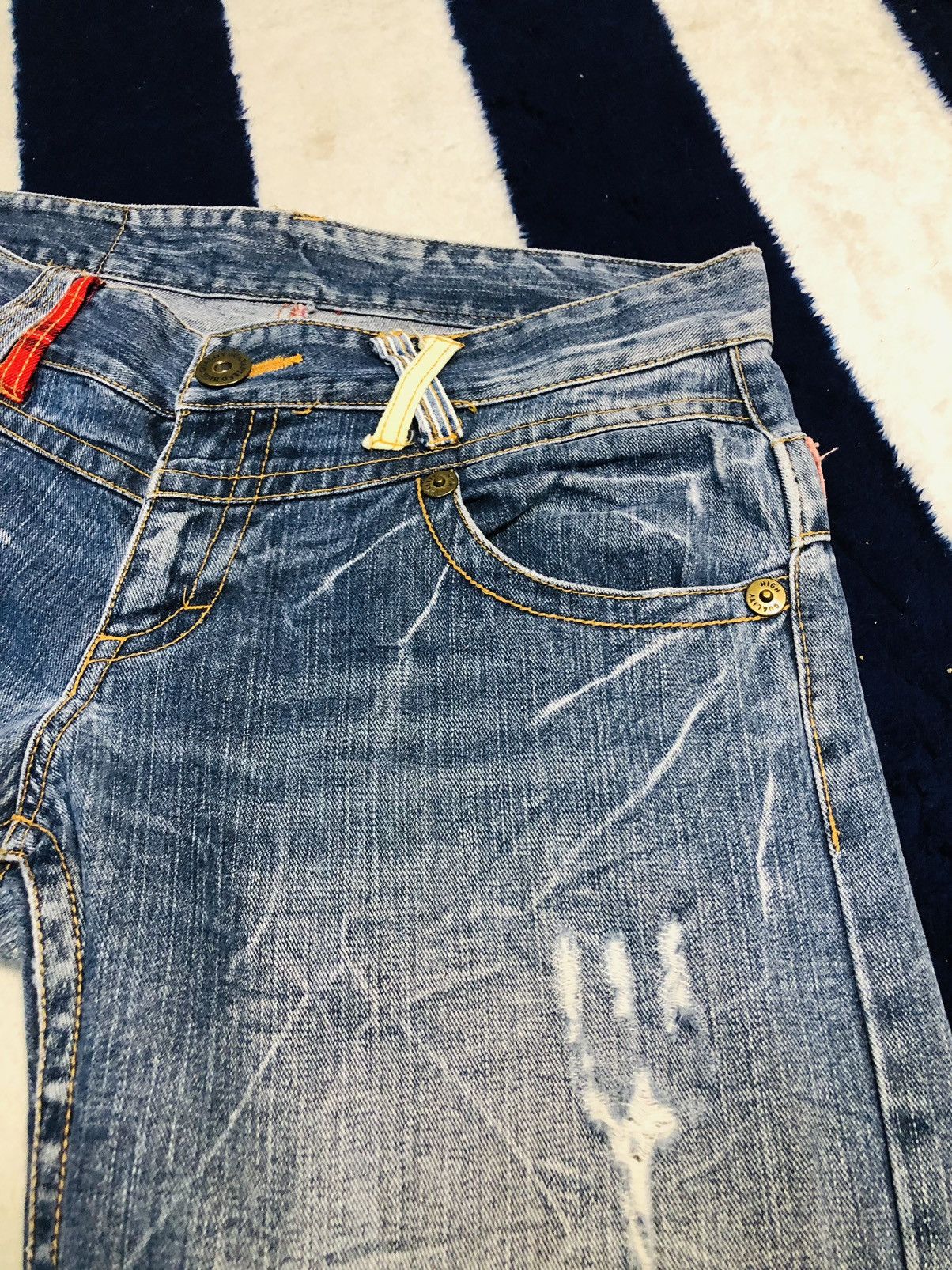 Japanese Brand × Jean Authentic Style Double Waist (1) Size US 34 / EU 50 - 6 Thumbnail
