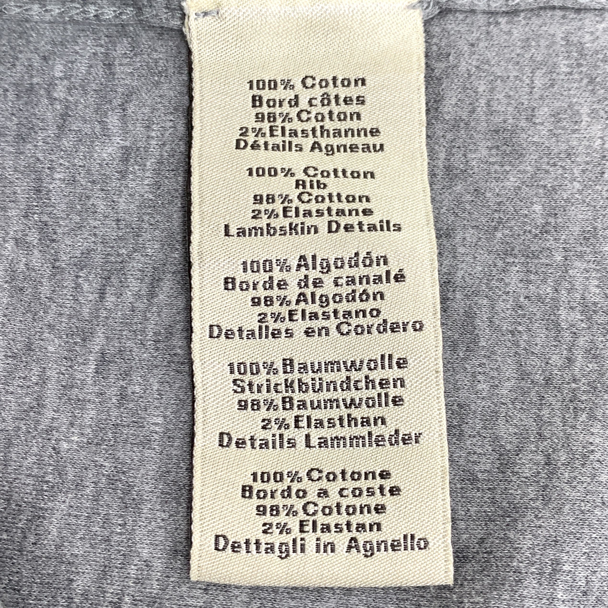Hermes Hermès Cotton Patch Embroidered T-Shirt Grey (M) Size US M / EU 48-50 / 2 - 3 Thumbnail