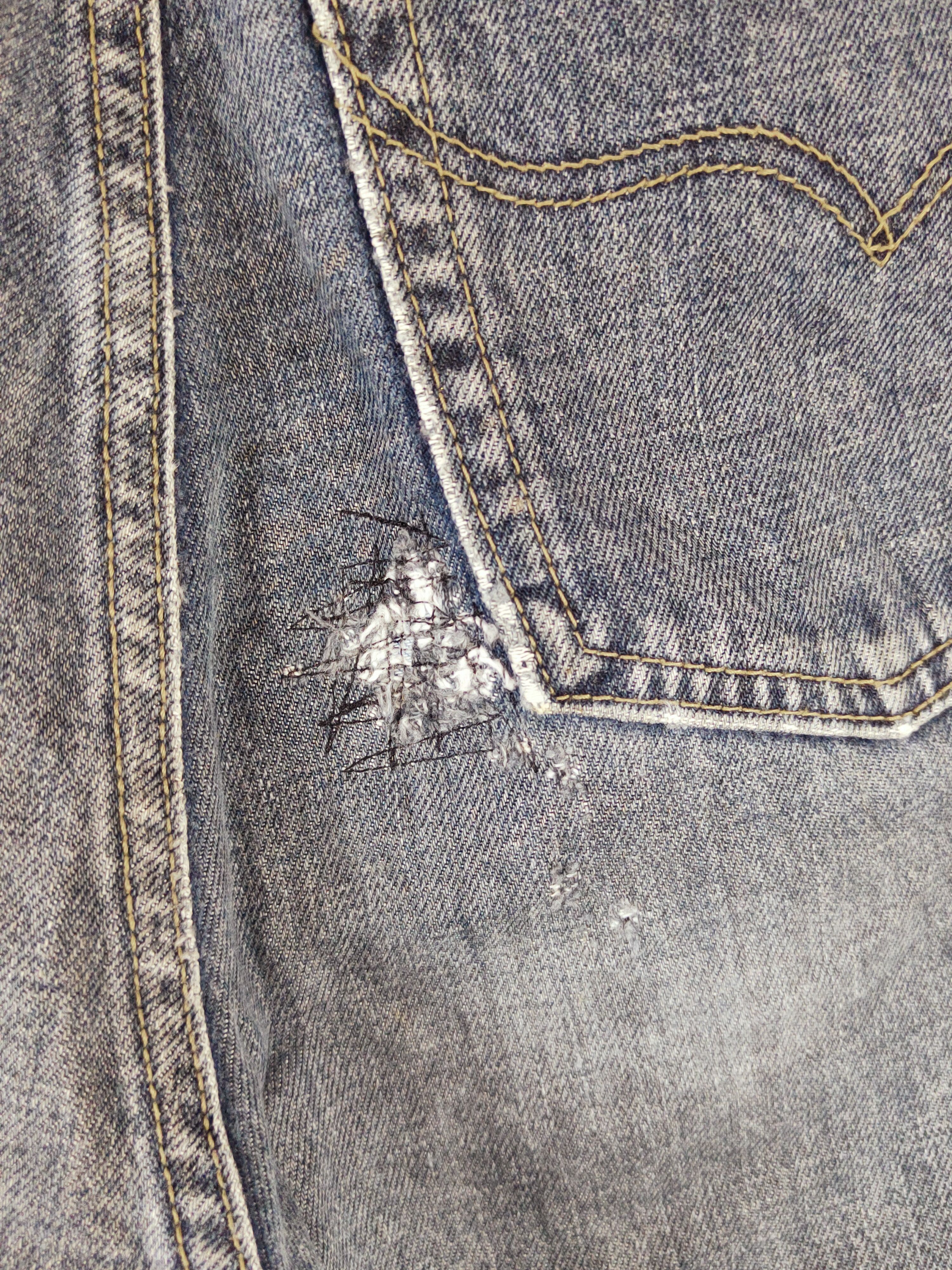 Indigo INDIGO ARTISAN Half Blue Distressed Ripped Jeans #W653 Size US 28 / EU 44 - 7 Thumbnail