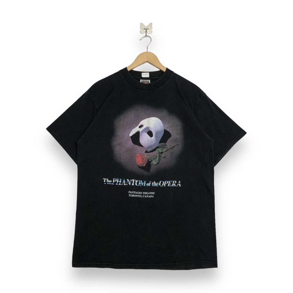 image of Movie x Vintage The Phantom Of The Opera T-Shirt in Black, Men's (Size Large)