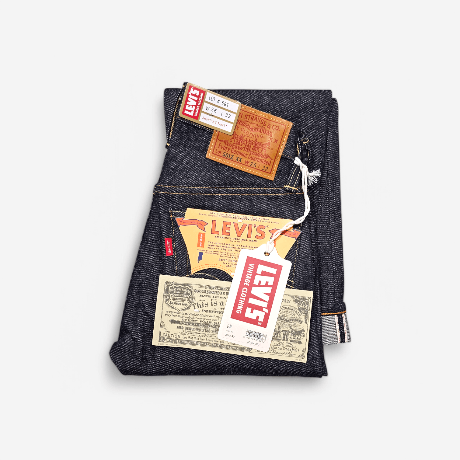 Levi's Vintage Clothing Levi's Vintage Clothing 1954 501 Selvedge Big E Japan Made Size 26" / US 2 / IT 38 - 1 Thumbnail