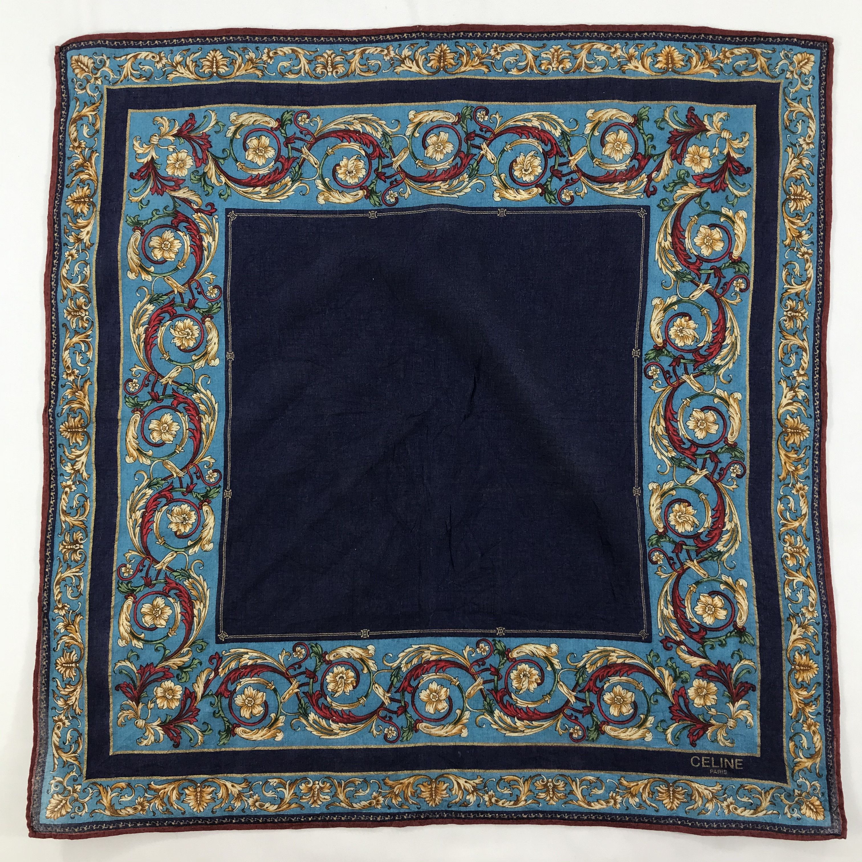 Celine × Vintage Celine Bandana / Handkerchief / Neckerchief - S1642 Size ONE SIZE - 1 Thumbnail