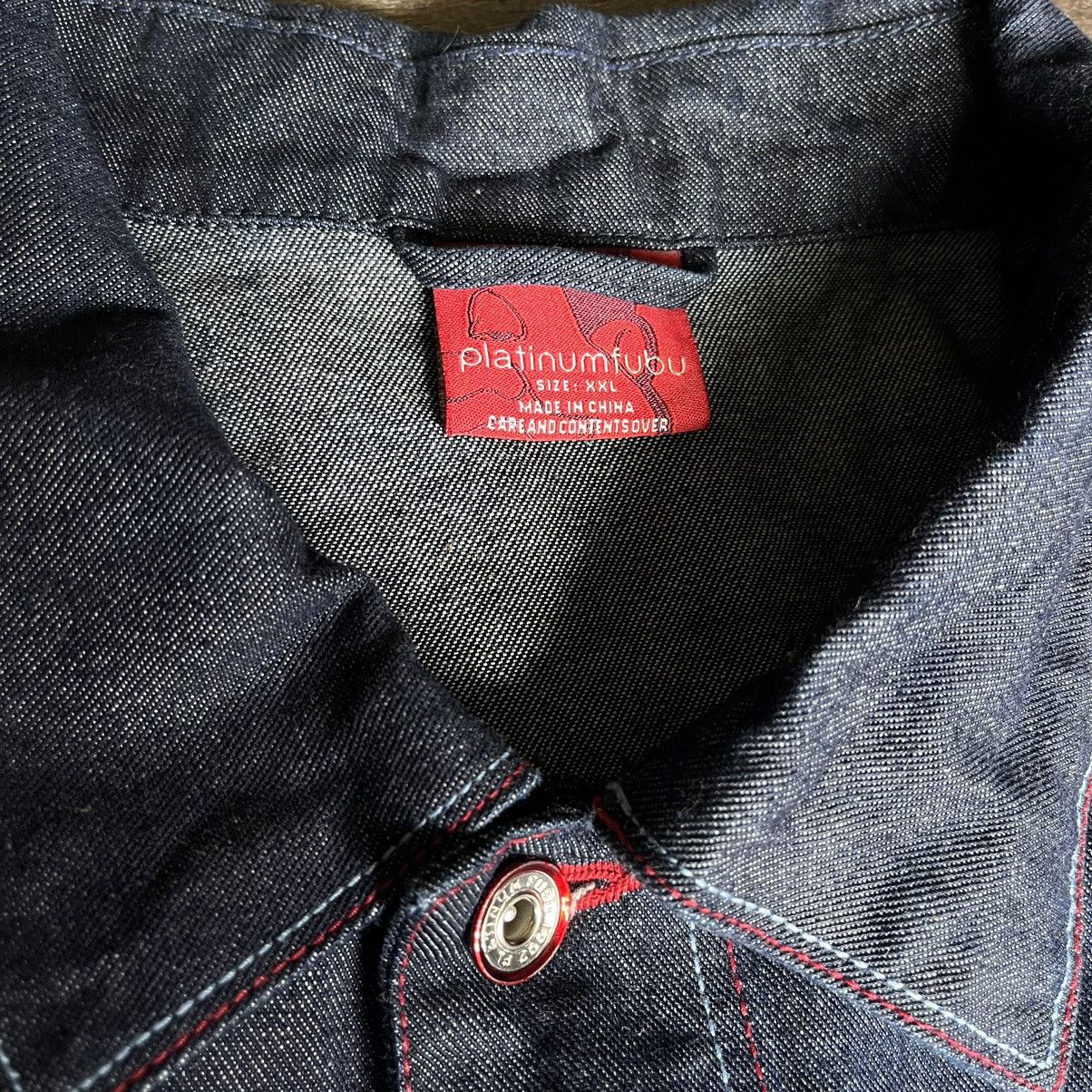 Fubu Vintage 1990s Platinum Fubu Fat Albert Rap Denim Jean Jacket Size US XXL / EU 58 / 5 - 5 Thumbnail