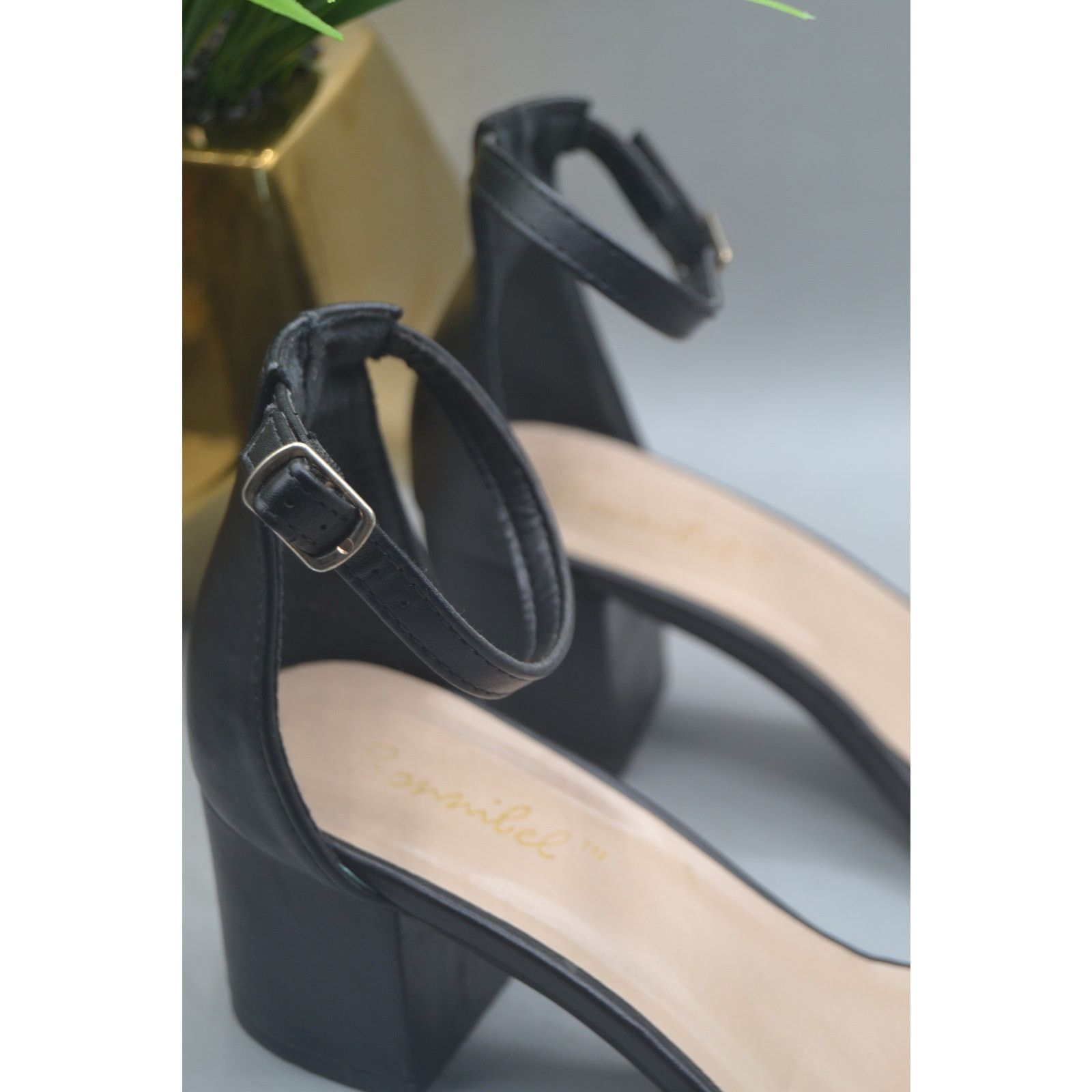 Other Black Size 7 BonnieBell Short Heels With Adjustable Strap Size US 7 / IT 37 - 3 Thumbnail