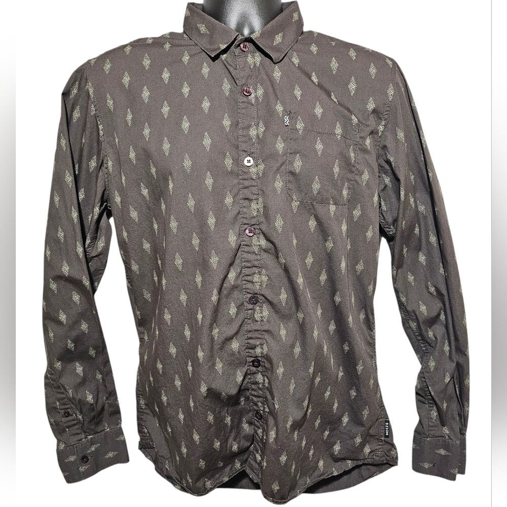 Other Noize Amsterdam Brown Gray Long Sleeve Button Up Shirt Larg Size US L / EU 52-54 / 3 - 1 Thumbnail