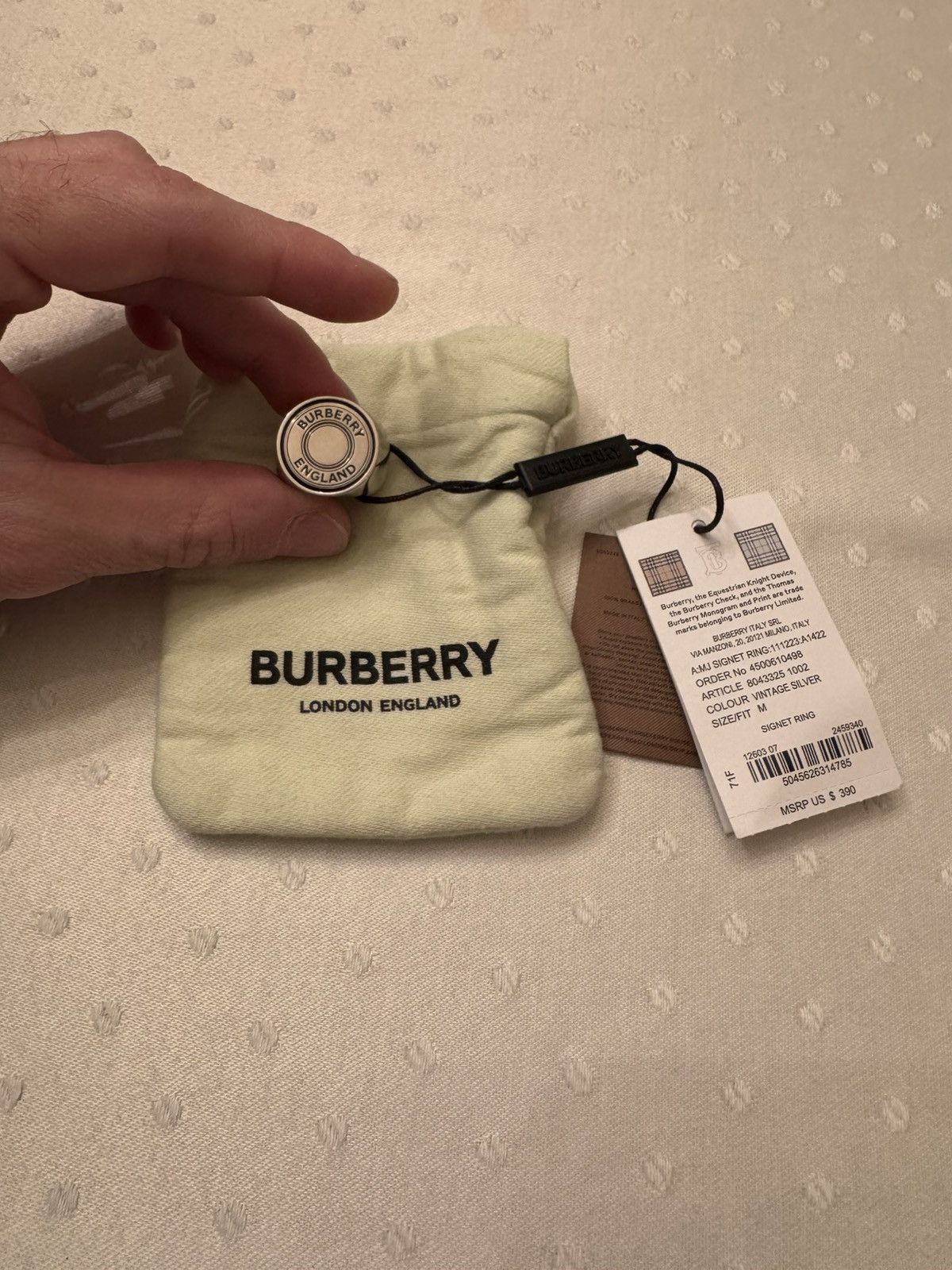 Burberry Signet Ring - Medium (New!) Size ONE SIZE - 1 Thumbnail