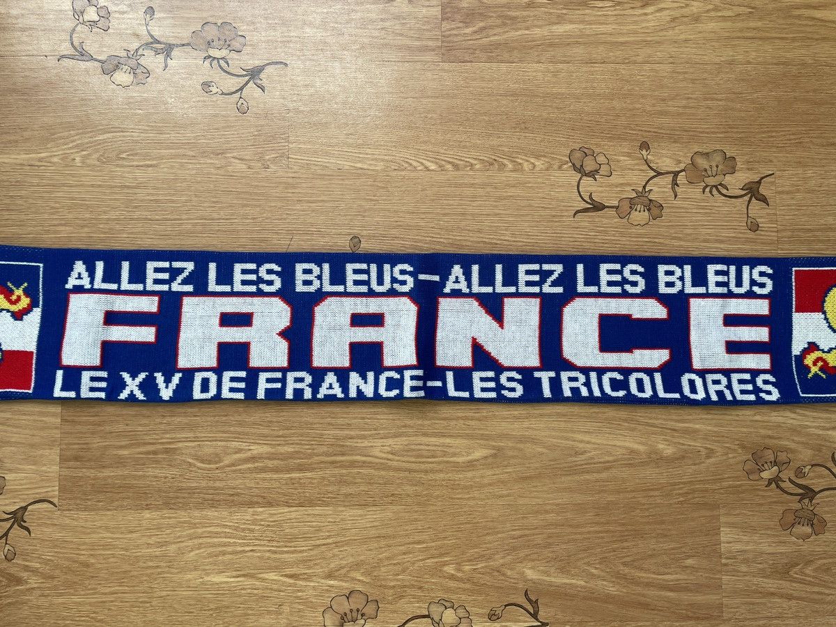 Vintage Vintage France National Team Allez Les Bleus football scarf Size ONE SIZE - 5 Thumbnail