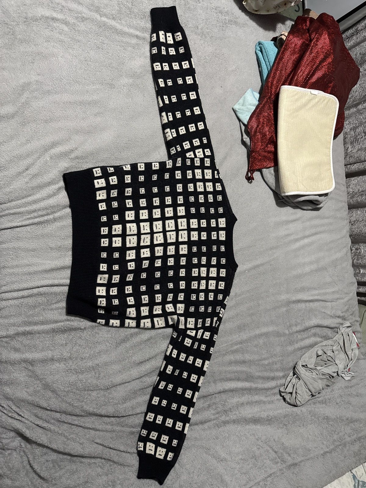 Acne Studios Acne Studios | Kick Optical Crew Knit Size US L / EU 52-54 / 3 - 2 Thumbnail