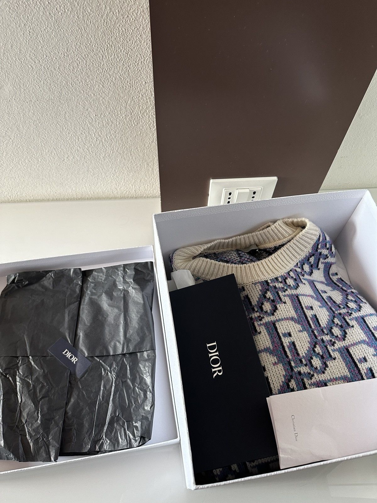 Dior × Stussy Dior x Shawn Stüssy Oblique Sweater Size US XXL / EU 58 / 5 - 8 Thumbnail