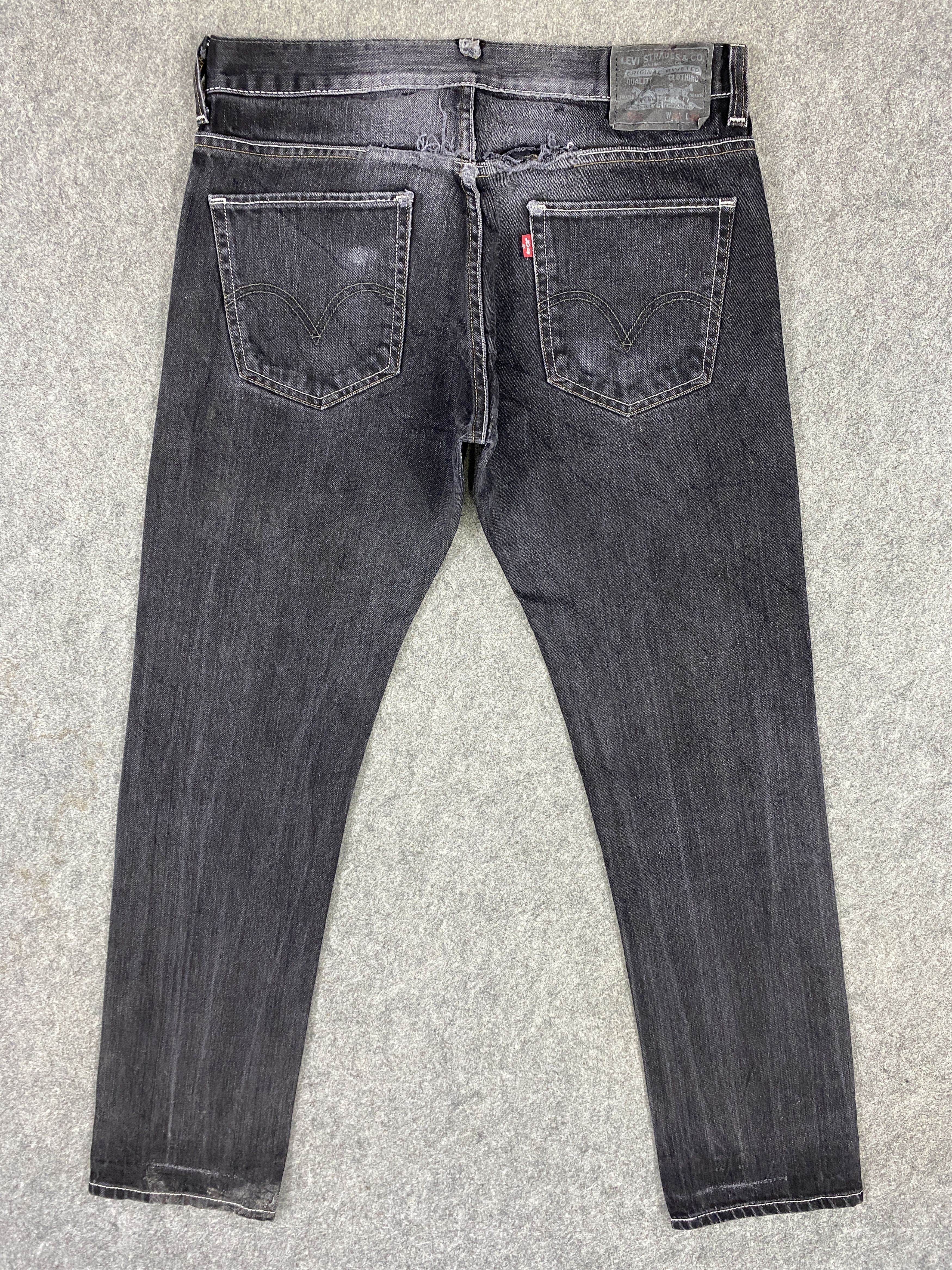 Levi's Distressed Black Vintage Levi's 511 32x33 Denim -JN1982 Size US 32 / EU 48 - 2 Thumbnail