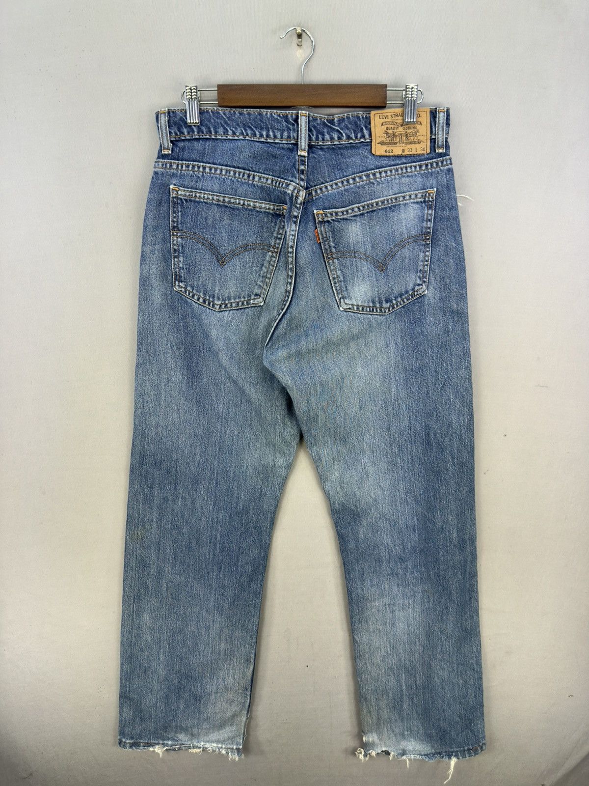 Levi's Vintage 90’s Levi’s 612 Orange Tab Distressed Jeans Size US 32 / EU 48 - 5 Thumbnail