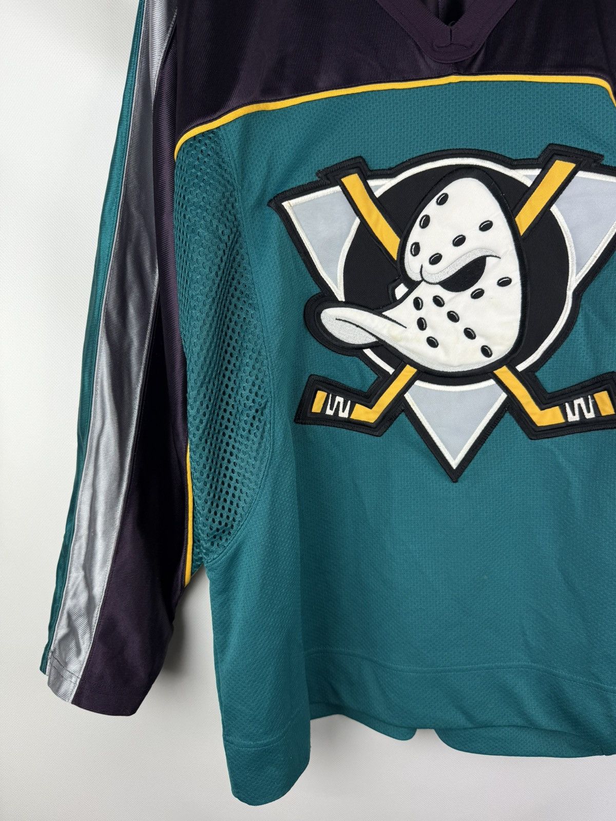 Starter VTG 90s Starter Anaheim Mighty Ducks NHL Jersey Shirt Size M Size US M / EU 48-50 / 2 - 7 Thumbnail