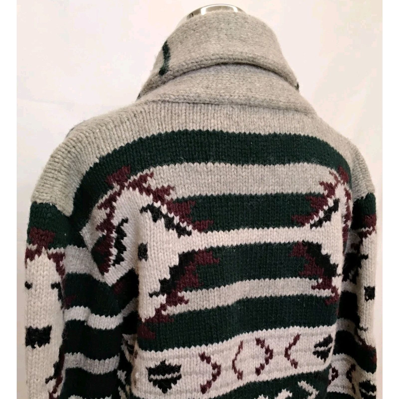 Polo Ralph Lauren Ralph Lauren Cardigan Women's M Gray 1990's Wool Blue Label Size M / US 6-8 / IT 42-44 - 7 Thumbnail