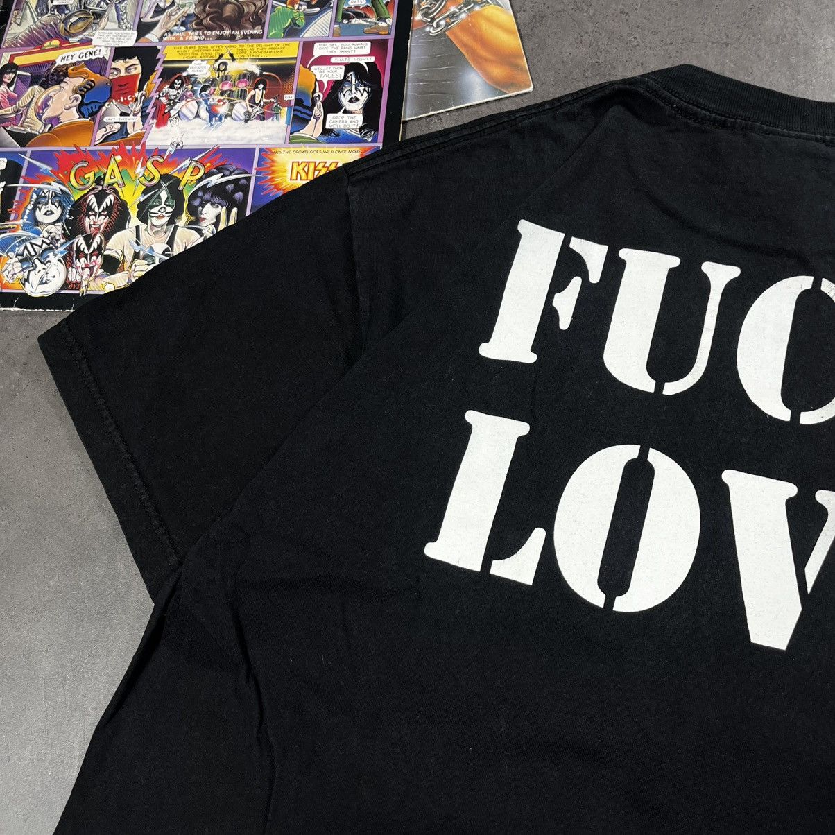 Band Tees Vintage 90s Psycho Realm Fuck Love Rock Metal Tshirt Tee Size US XL / EU 56 / 4 - 11 Thumbnail