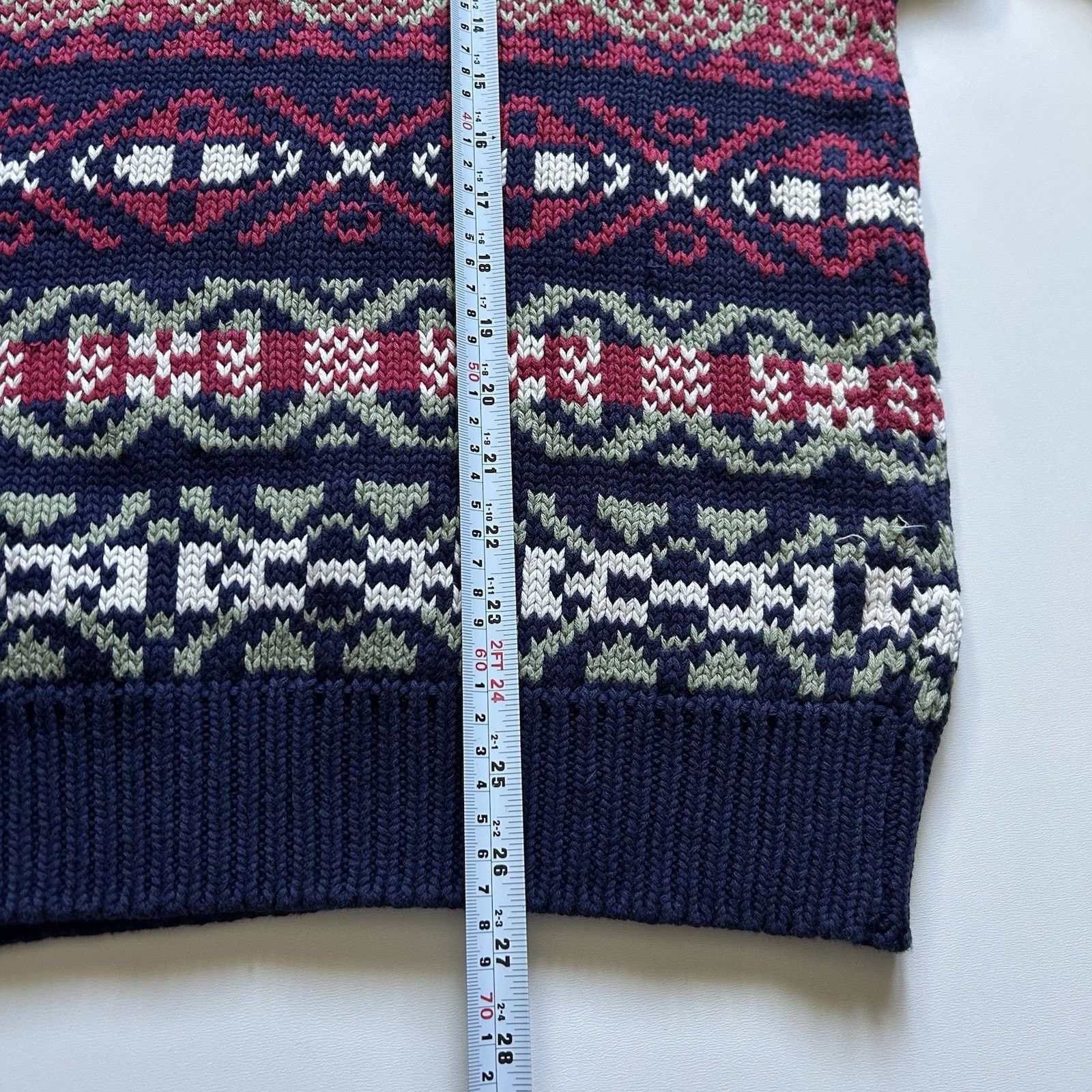 Gap Vintage 90s GAP Knit Sweater Large Geometric Pattern Rare Size US L / EU 52-54 / 3 - 6 Thumbnail