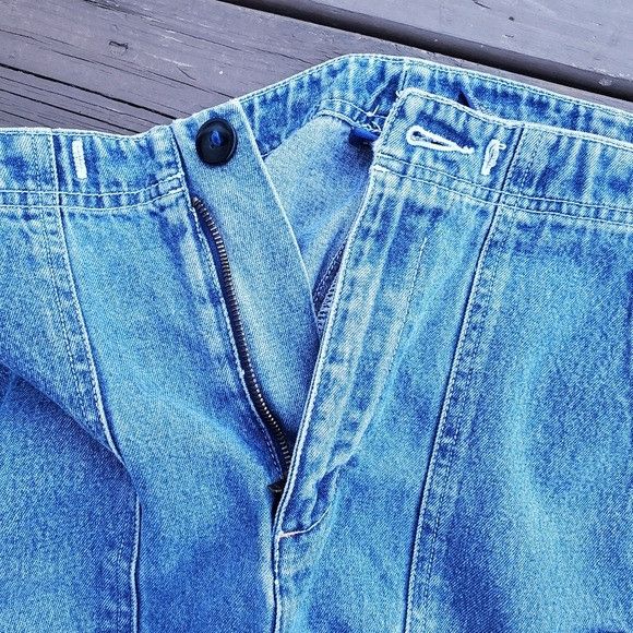 Disney Vintage 90s y2k Winnie The Pooh Tigger Blue Jean Denim Cargo Size 28" / US 6 / IT 42 - 6 Thumbnail