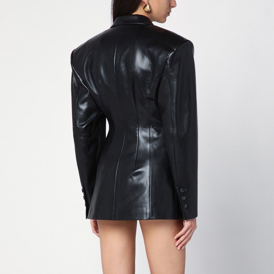 THE ANDAMANE o1d2blof1024 Leather Ottavia Jacket In Black Size M / US 6-8 / IT 42-44 - 3 Thumbnail