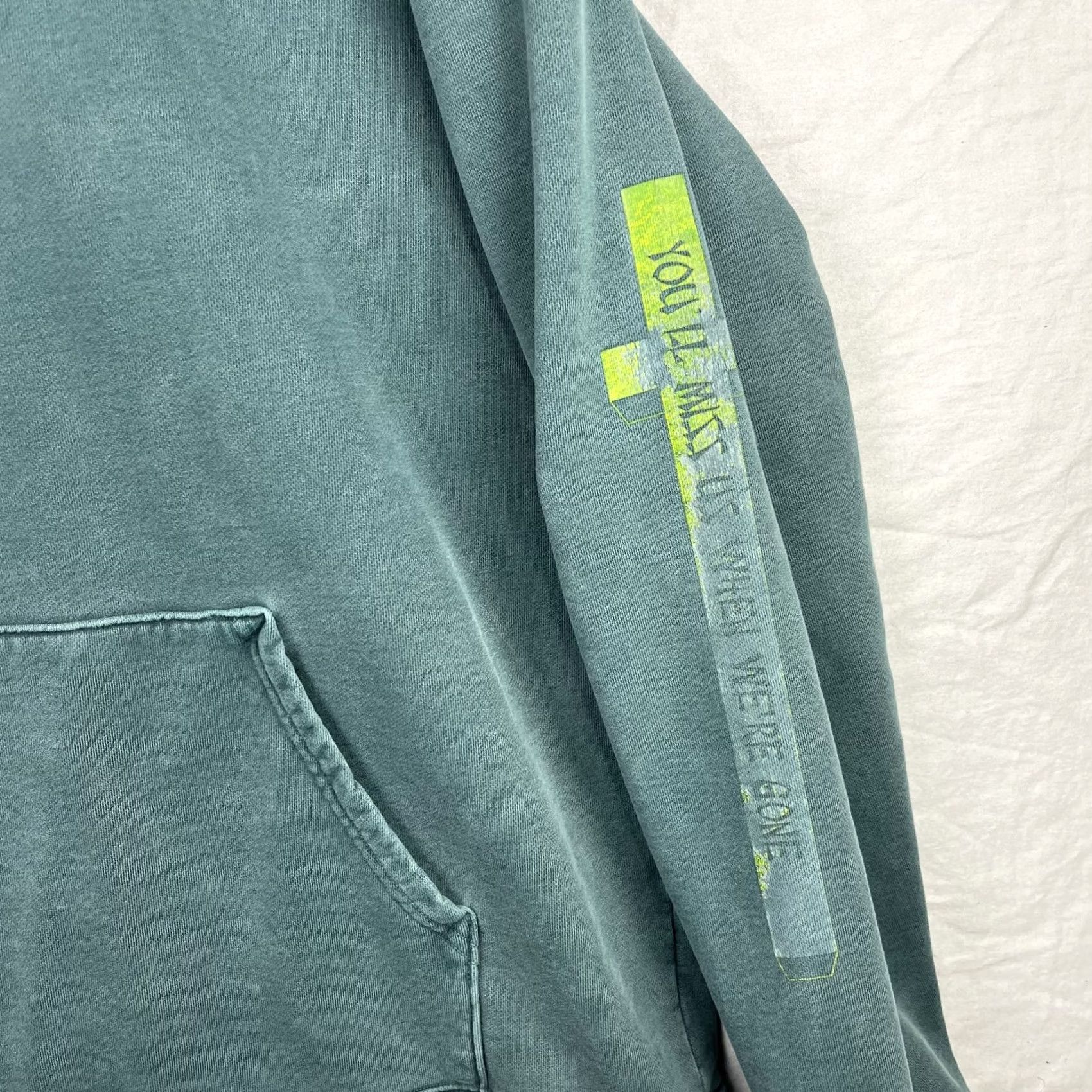Born X Raised Born x Raised Hoodie Mens XL Green You'll Miss Us Heavyweight Sweatshirt Skater Graphic Print Pockets Hooded Classic Beach City 90s Mens Size US XL / EU 56 / 4 - 3 Thumbnail
