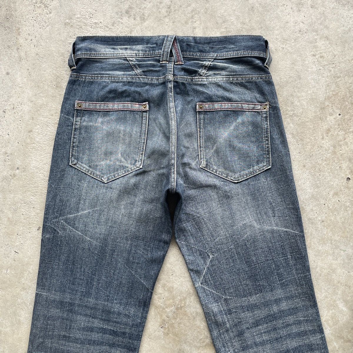 Japanese Brand W32💥 Vintage Japanese Distressed Jeans Faded Denim Pants Size US 32 / EU 48 - 8 Thumbnail