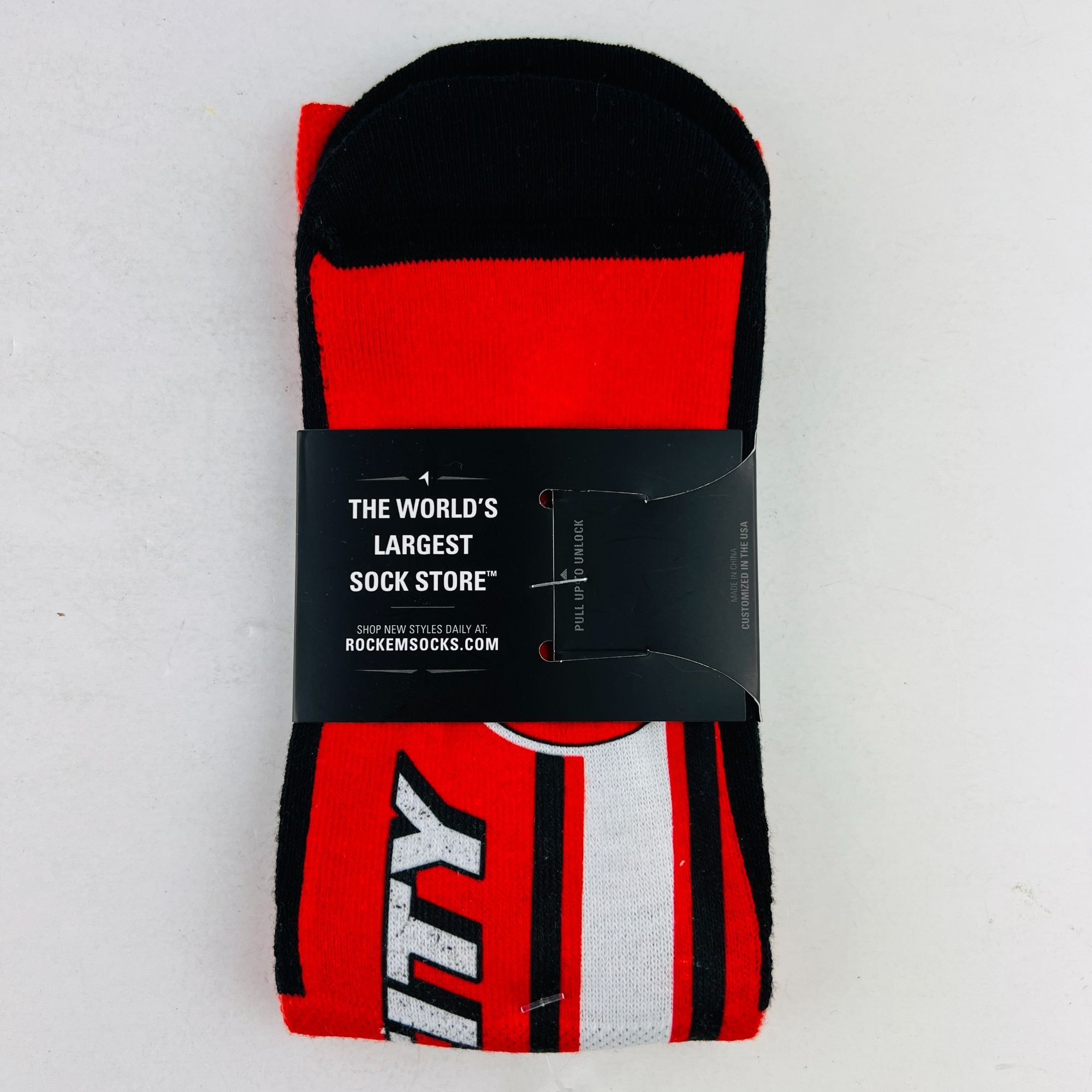 NFL Kansas City Chiefs NFL Football Rock Em Socks L/XL NEW Unuse Size ONE SIZE - 2 Thumbnail
