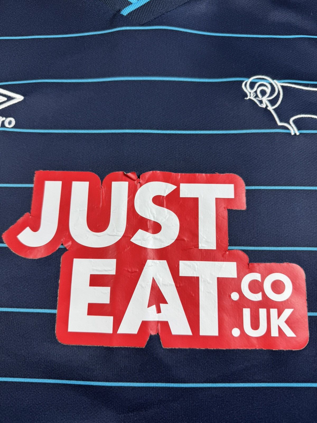 Umbro Derby County 2014/2015 Blue Home Umbro Men’s Soccer Football T Shirt Jersey Kit Size US XL / EU 56 / 4 - 8 Thumbnail