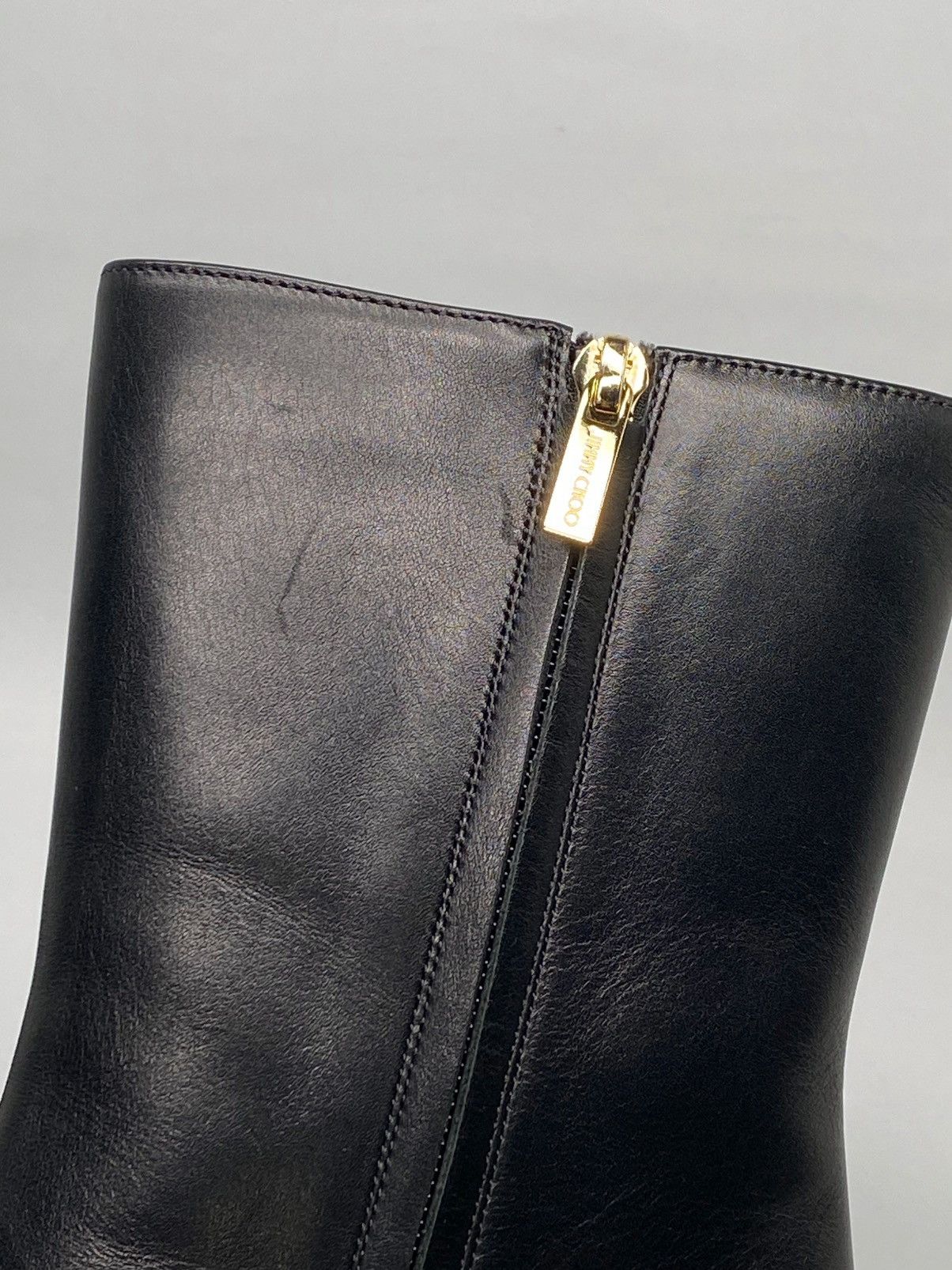 Jimmy Choo Jimmy Choo Loren 85MM Leather Ankle Boots size 40 Size US 10 / IT 40 - 13 Thumbnail
