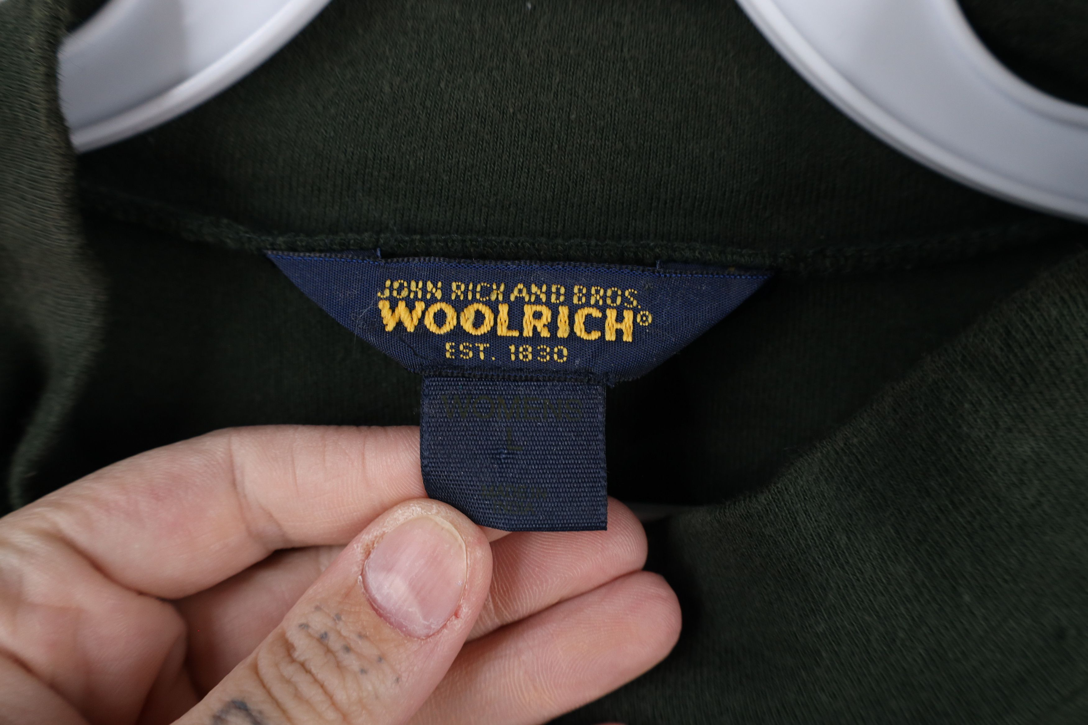 Vintage × Woolrich Woolen Mills Vintage 90s Woolrich Blank Mock Neck Long Sleeve T-Shirt USA Size US L / EU 52-54 / 3 - 7 Thumbnail