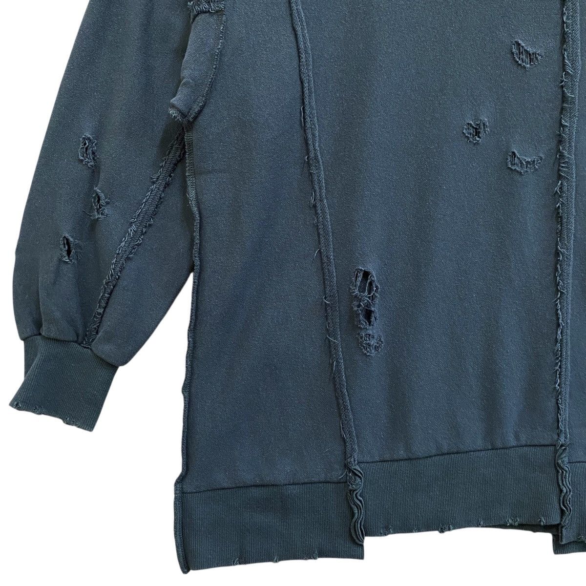 Japanese Brand Jeanasis Sweatshirt Original Factory Distressed Design Size US XXL / EU 58 / 5 - 3 Thumbnail