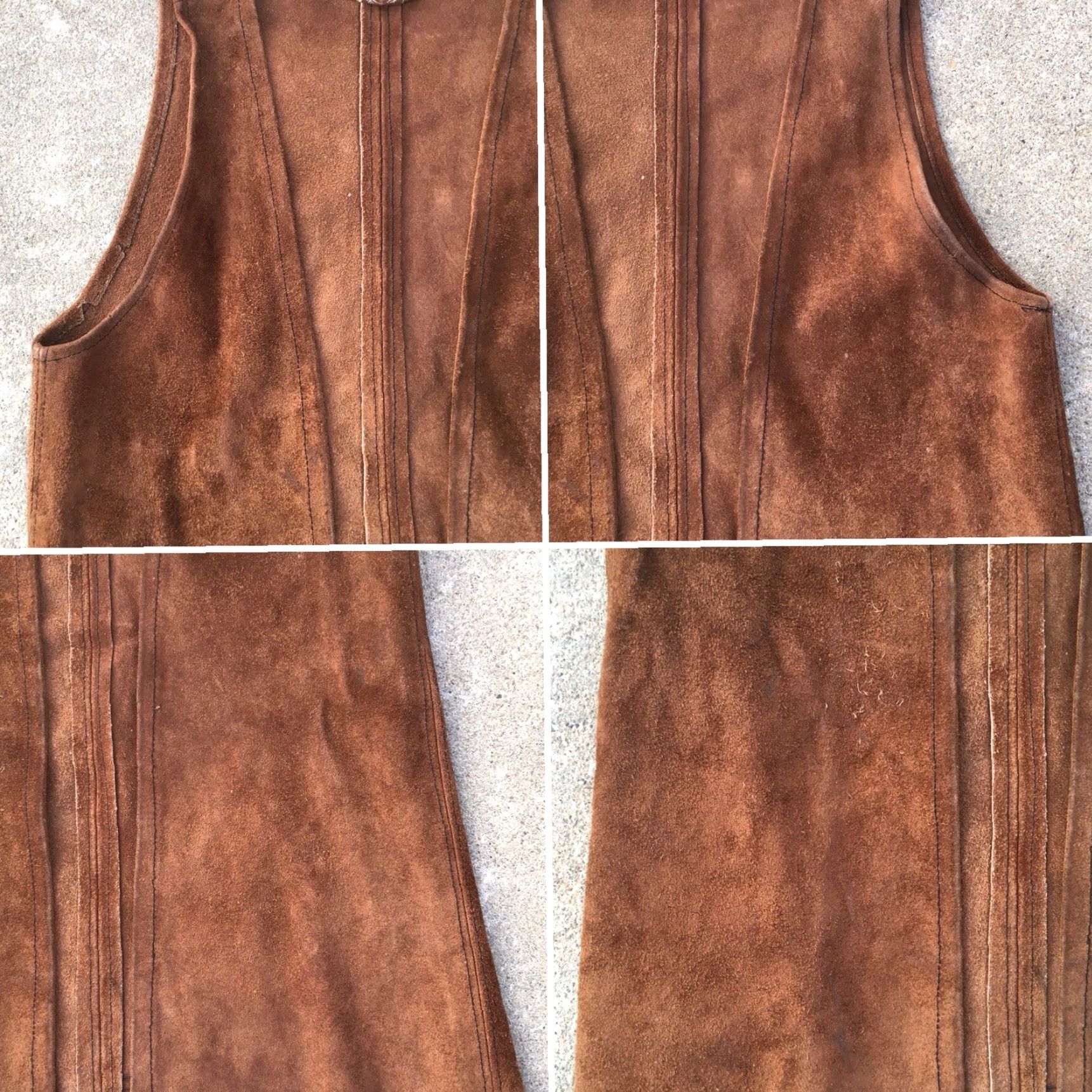 Vintage VINTAGE Georgetown Leather Washington DC Suede Vest Hippie Boho Festival S M Leather Vest Brown Suede Vest Mens Womens Boys Girls 1960s 1970s Size S / US 4 / IT 40 - 7 Thumbnail
