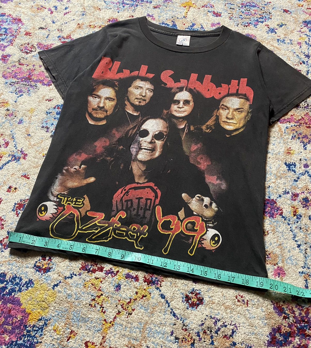 Band Tees Vintage Black Sabbath Ozzfest 99 Delta Pro Weight SS Tees M Size US M / EU 48-50 / 2 - 9 Thumbnail