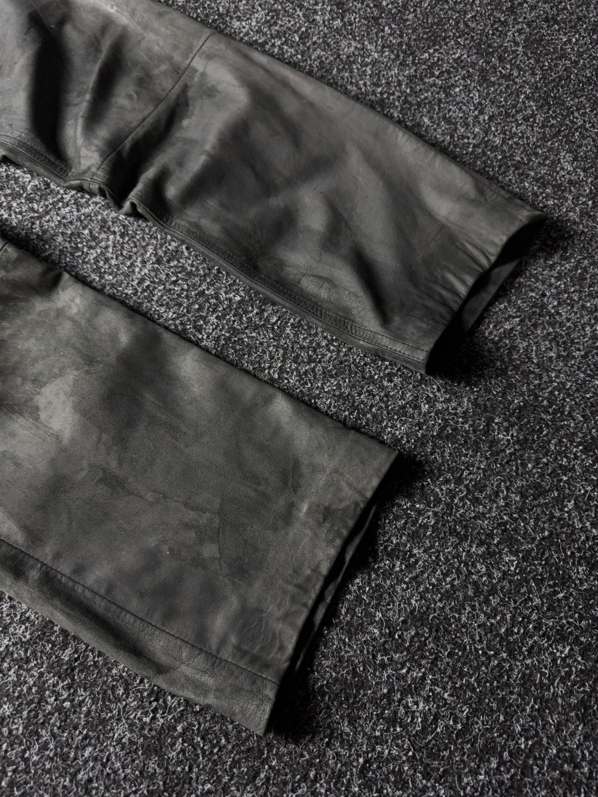 Leather Y2K Vintage Leather Pants Opium Style Alt Biker USA Rare Size US 31 - 4 Thumbnail