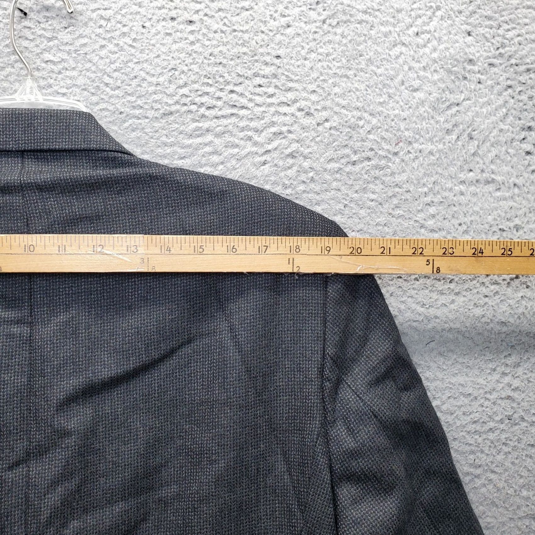 Ralph Lauren Ralph Lauren Blazer Jacket Mens Black Wool Notch Lapel Single Breasted 2 Button, 44, Regular, Chest 42, Short Length, Solid, Wool, Vintage: No, Mens Size 44R - 6 Thumbnail