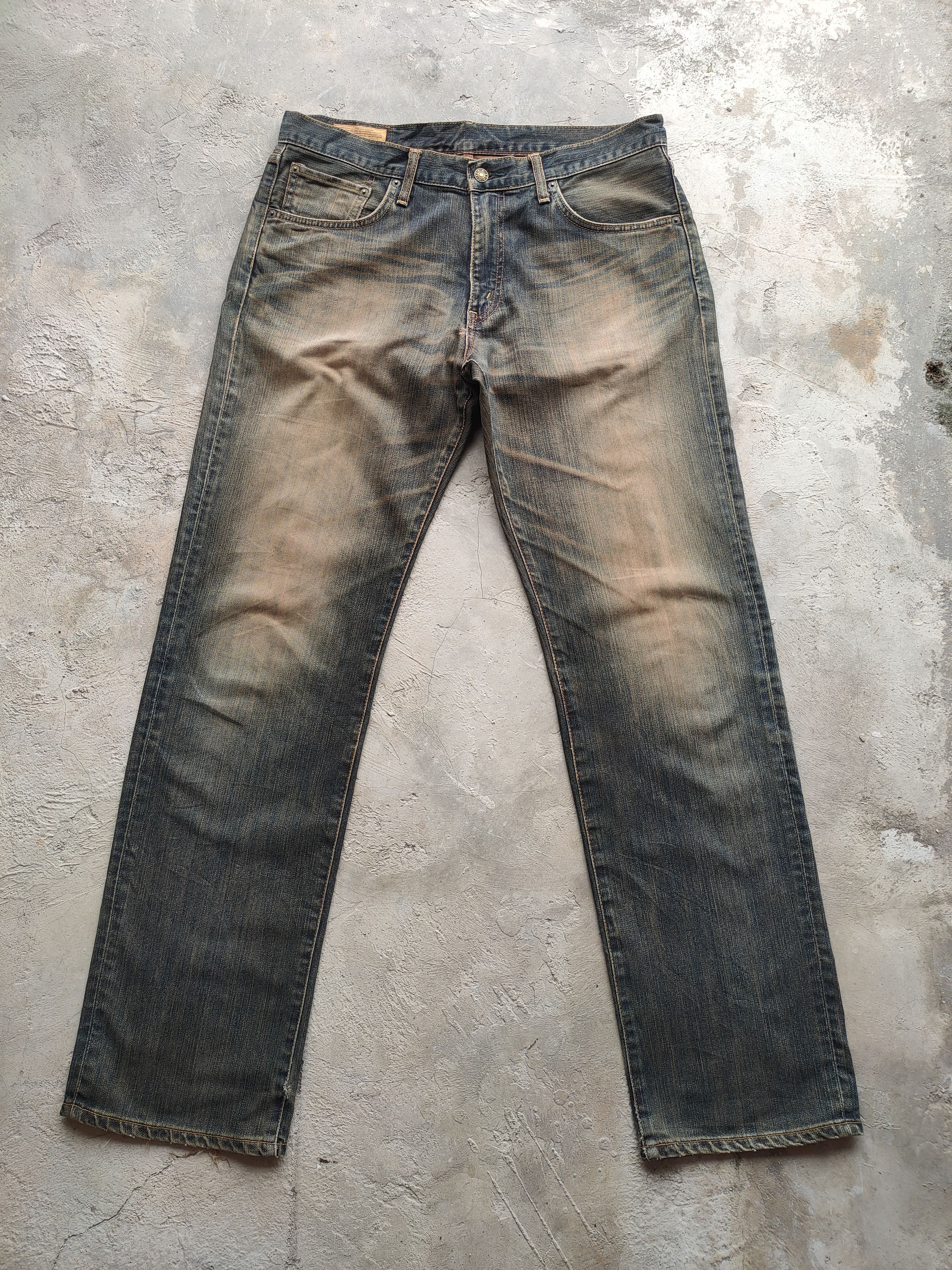 Edwin # VINTAGE EDWIN RUSTY FADED DISTRESSED JEANS PANTS Size US 36 / EU 52 - 2 Thumbnail