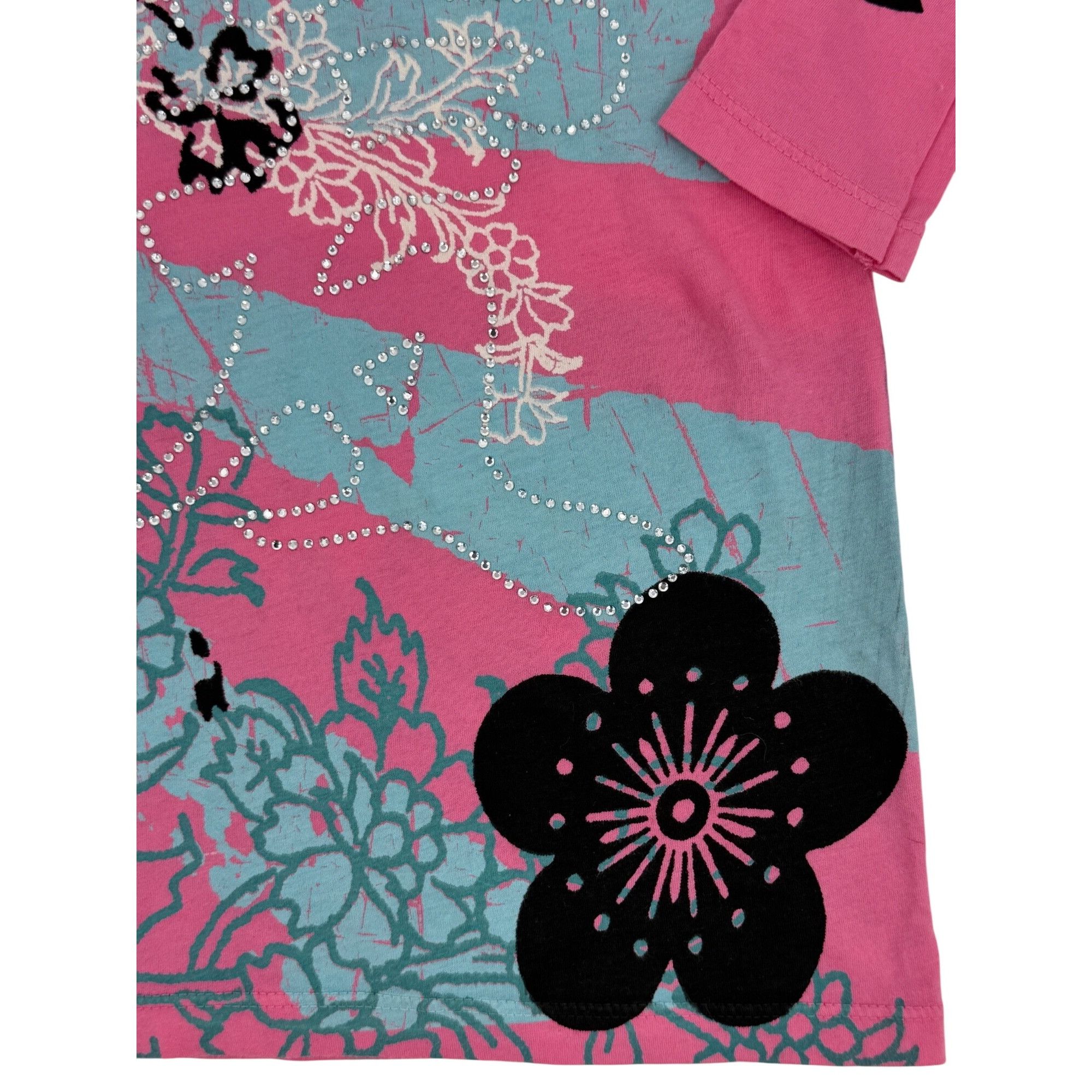Christian Audigier NWT Ltd Ed Crystal Rock Christian Audigier Pink Rhinestone D Size XS / US 0-2 / IT 36-38 - 4 Thumbnail