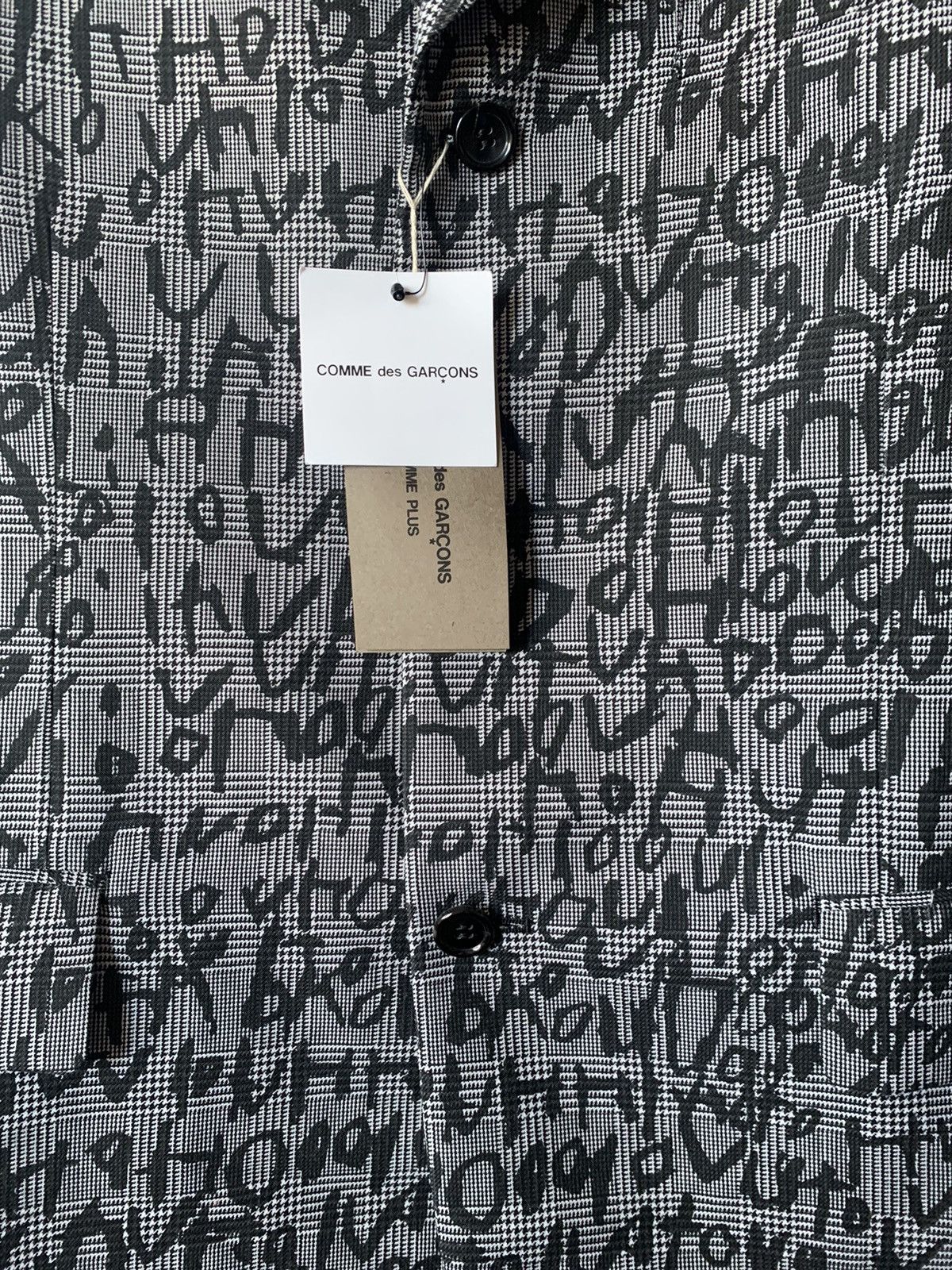 Comme des Garcons Homme Plus COMME DES GARÇONS HOMME PLUS EDWARD GOSS TEXT PRINT BLAZER Size US XL / EU 56 / 4 - 11 Thumbnail