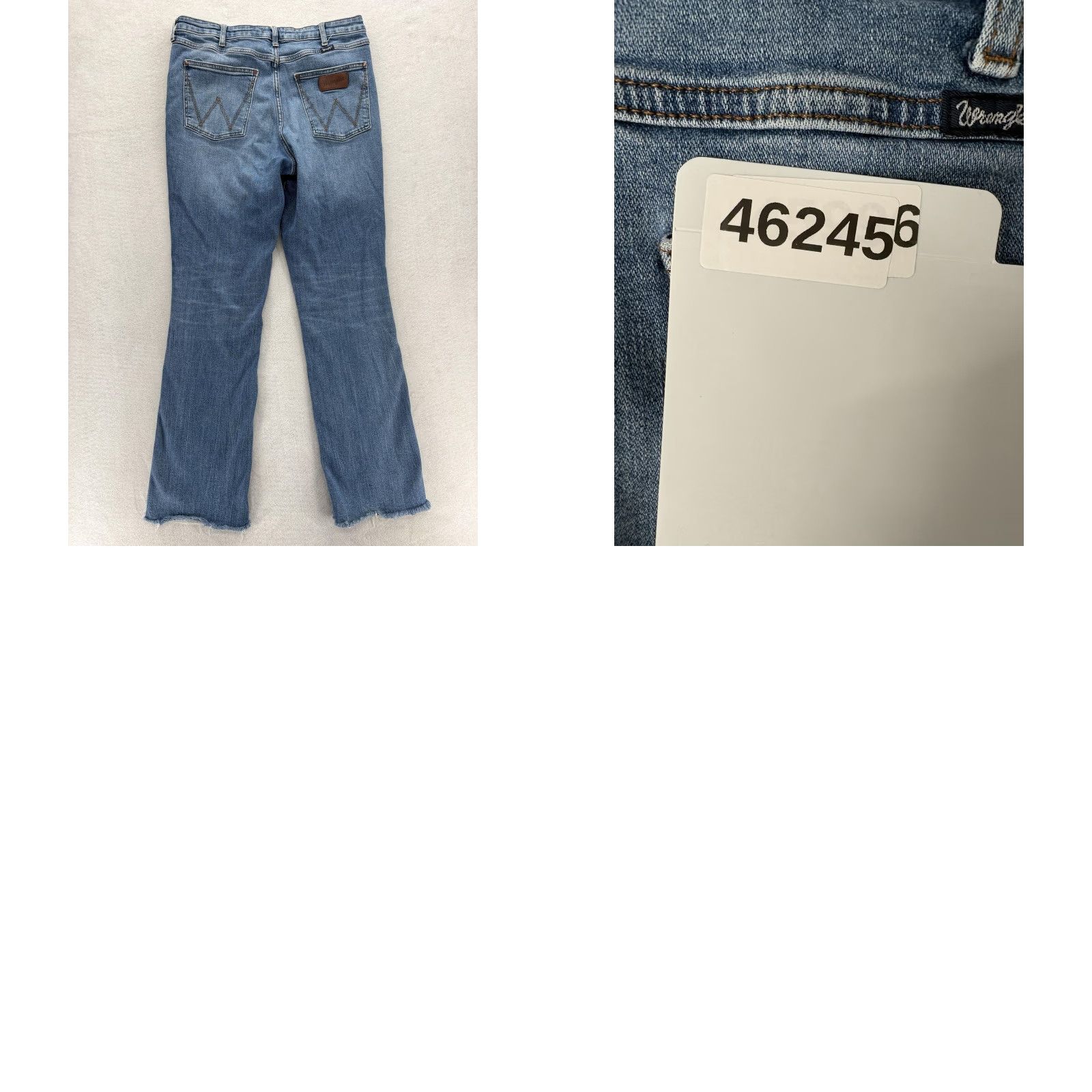 Wrangler Wrangler Retro Jeans Mens 32x34 Blue Slim Straight Stretch Denim Raw Hem Cowboy Size US 32 / EU 48 - 9 Thumbnail