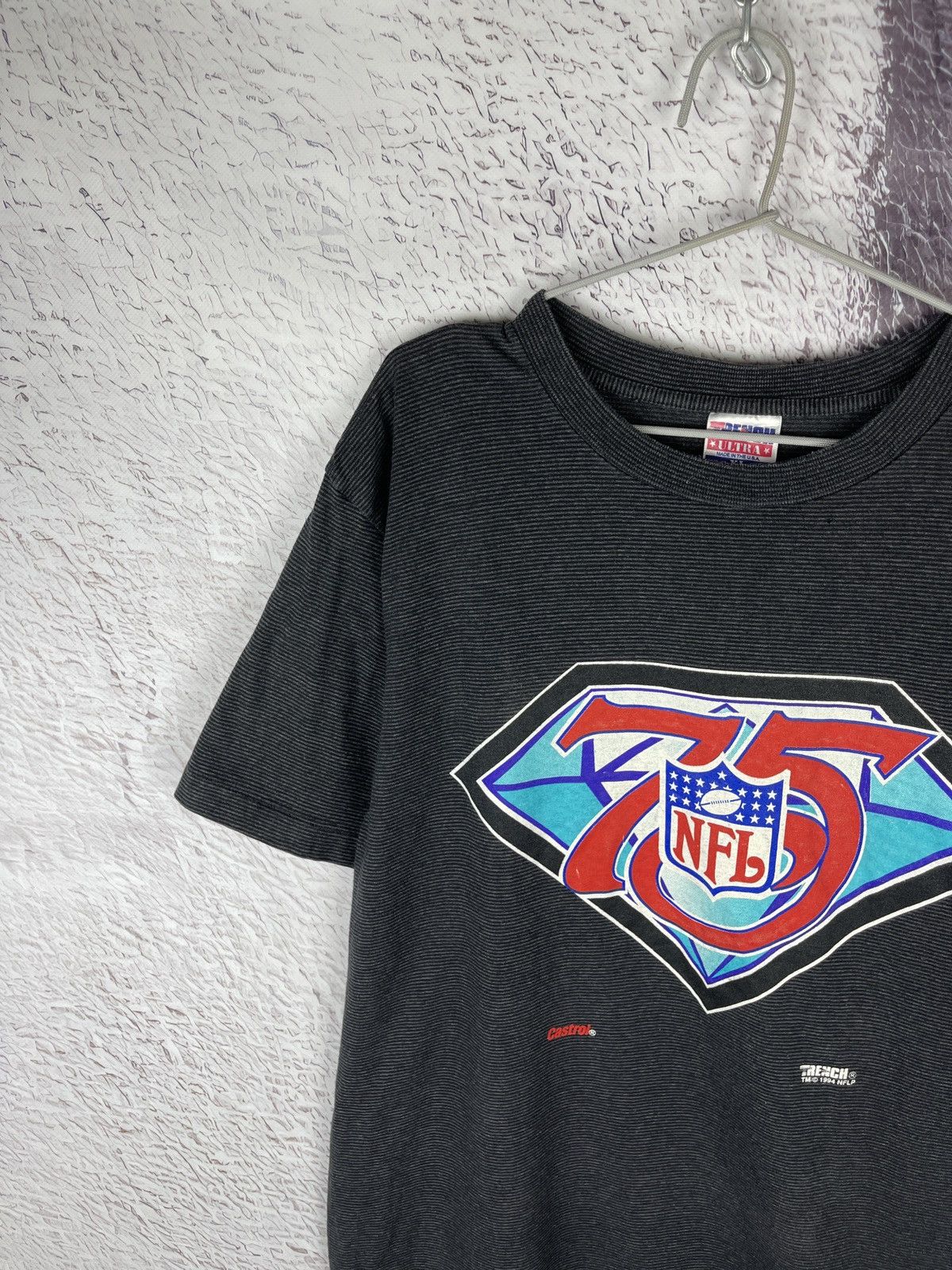 NFL Trench 1994 NFL 75 vintage castrol single stitch USA tee Size US XL / EU 56 / 4 - 2 Thumbnail