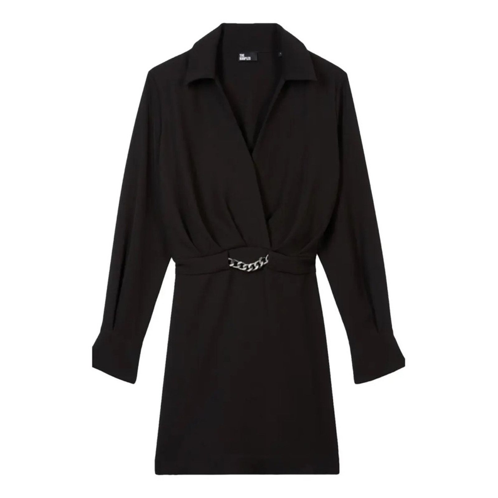 The Kooples NWT! The Kooples Black Plunge Sheath Dress, Size 0 (US XS) Size XS / US 0-2 / IT 36-38 - 5 Thumbnail