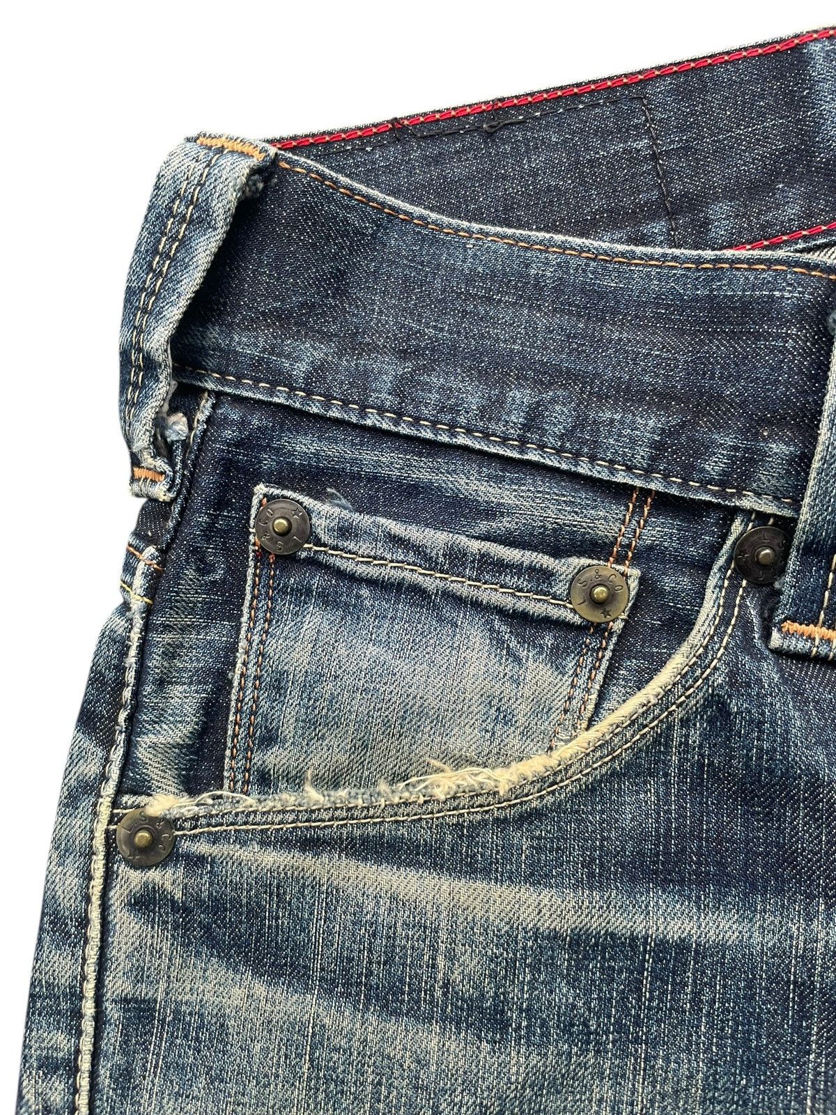 Levi's Levis 504 Faded & Distresed Size US 32 / EU 48 - 4 Thumbnail