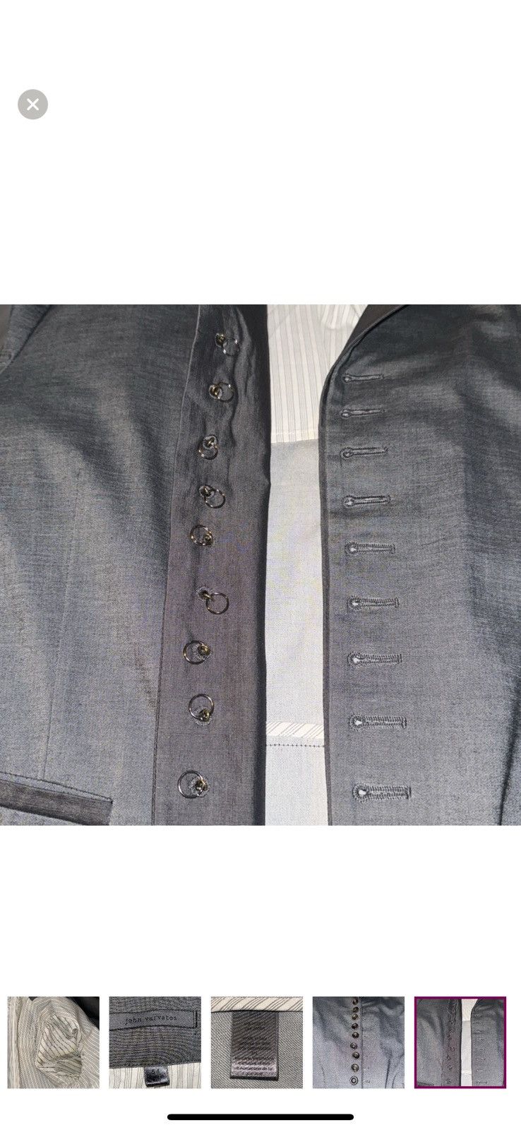 John Varvatos John Varvatos Linen/.Cotton Woodward Jacket 44R Size 44R - 13 Thumbnail