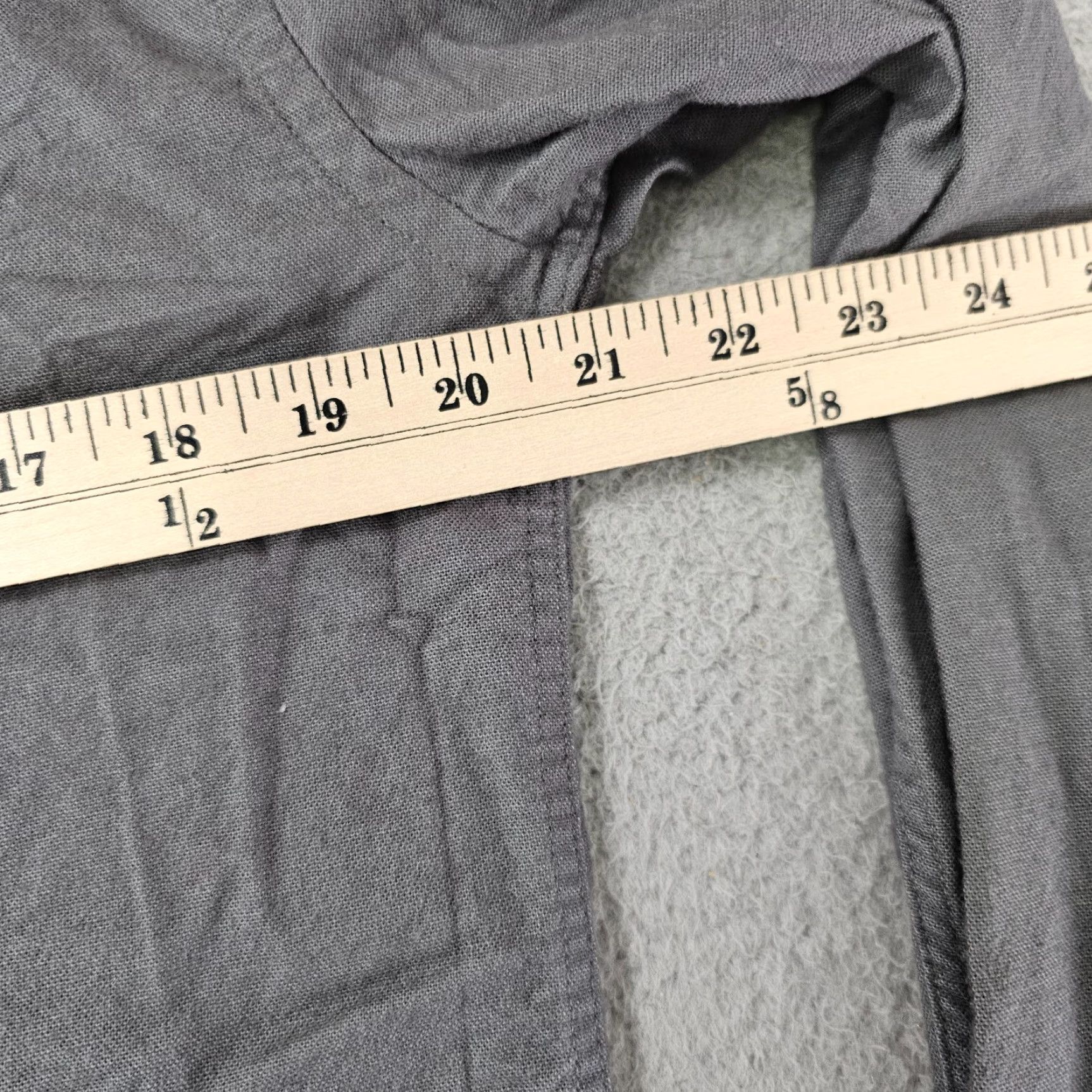 Allsaints AllSaints Shirt Mens Large Slim Grey Stretch Cotton Pocket Button Up Size US L / EU 52-54 / 3 - 6 Thumbnail