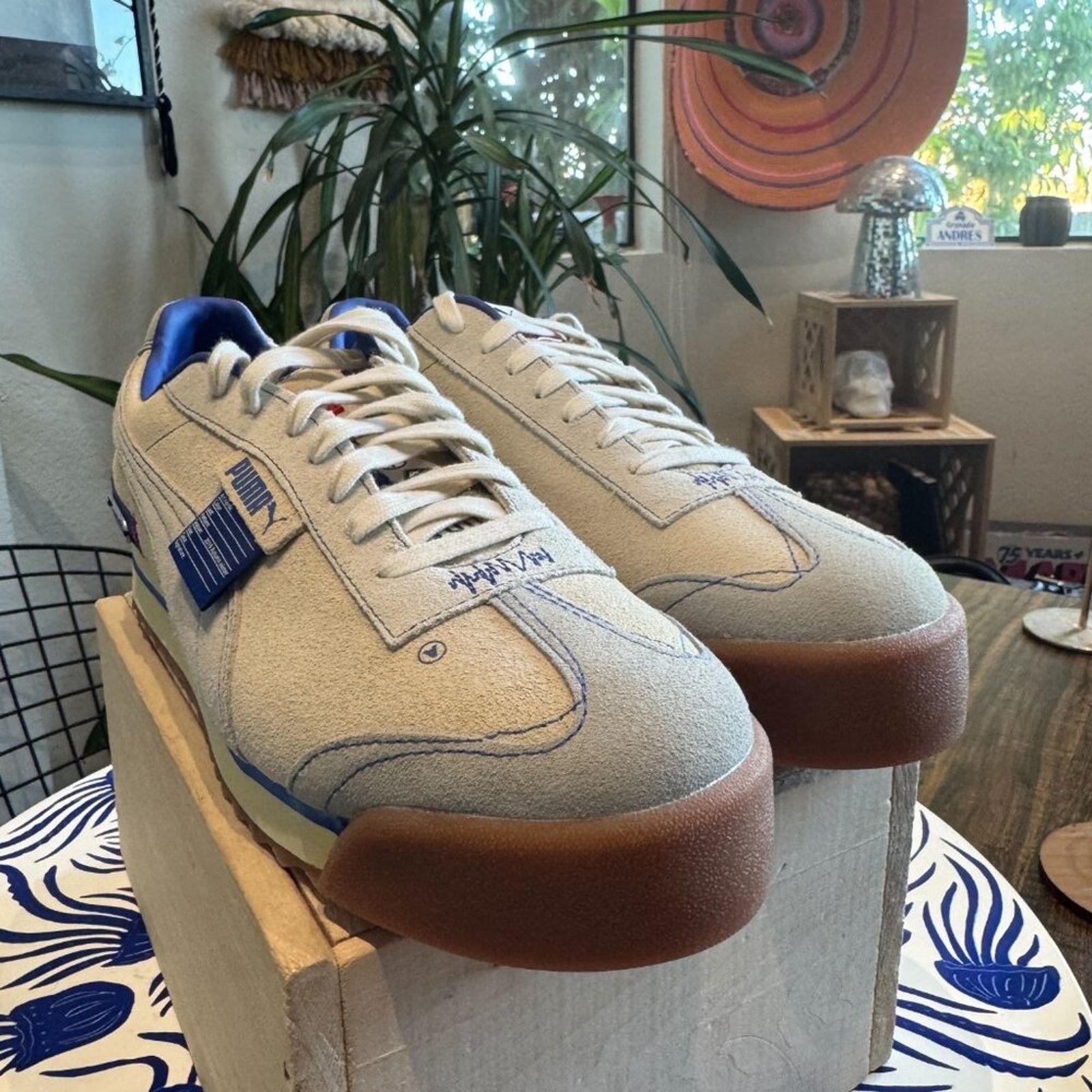 Puma Puma Roma Ader Error, White Gray, Mens 10.5, Never Worn Size US 10.5 / EU 43-44 - 3 Thumbnail